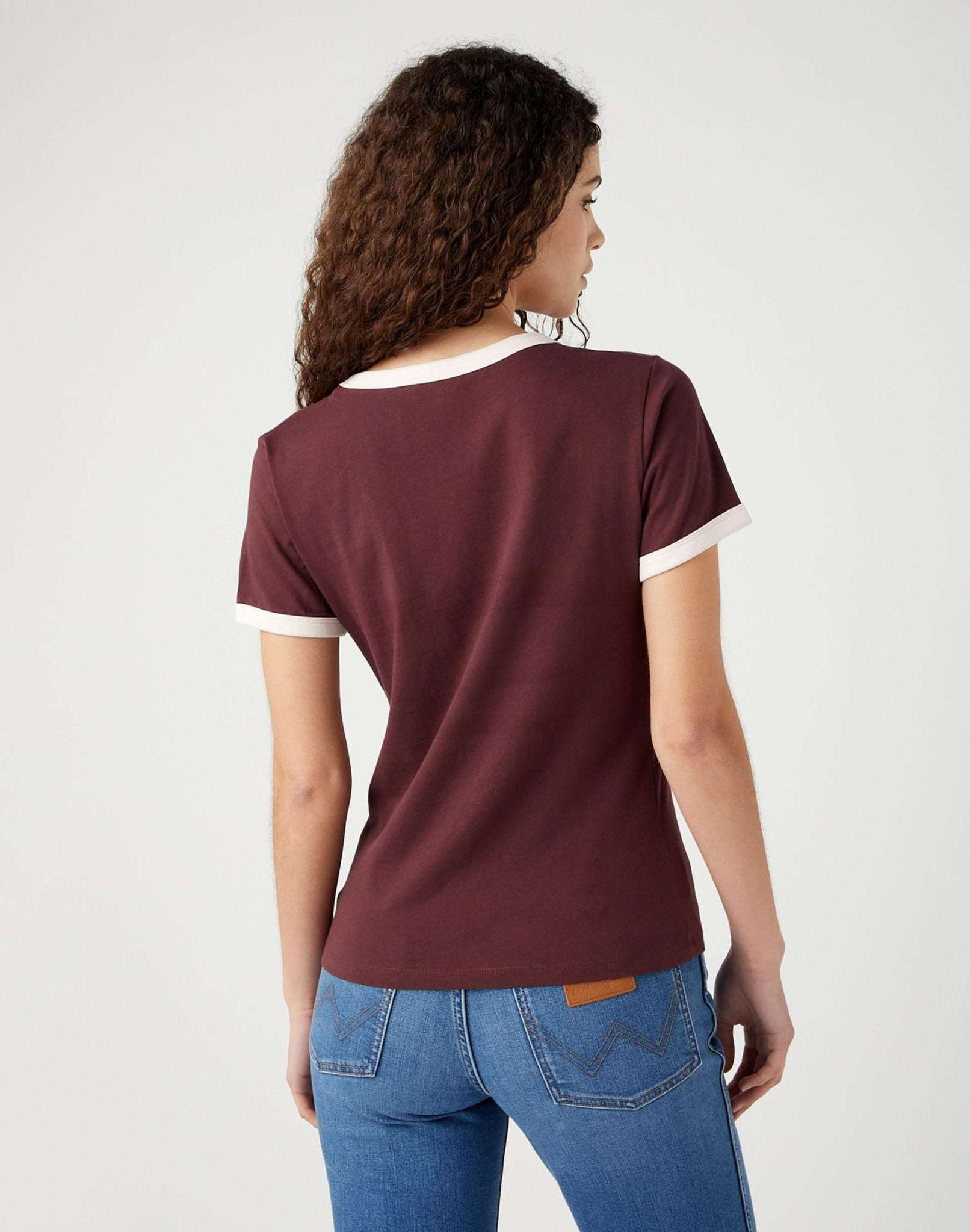 Relaxed Ringer Tee in Dahlia T-Shirts Wrangler   