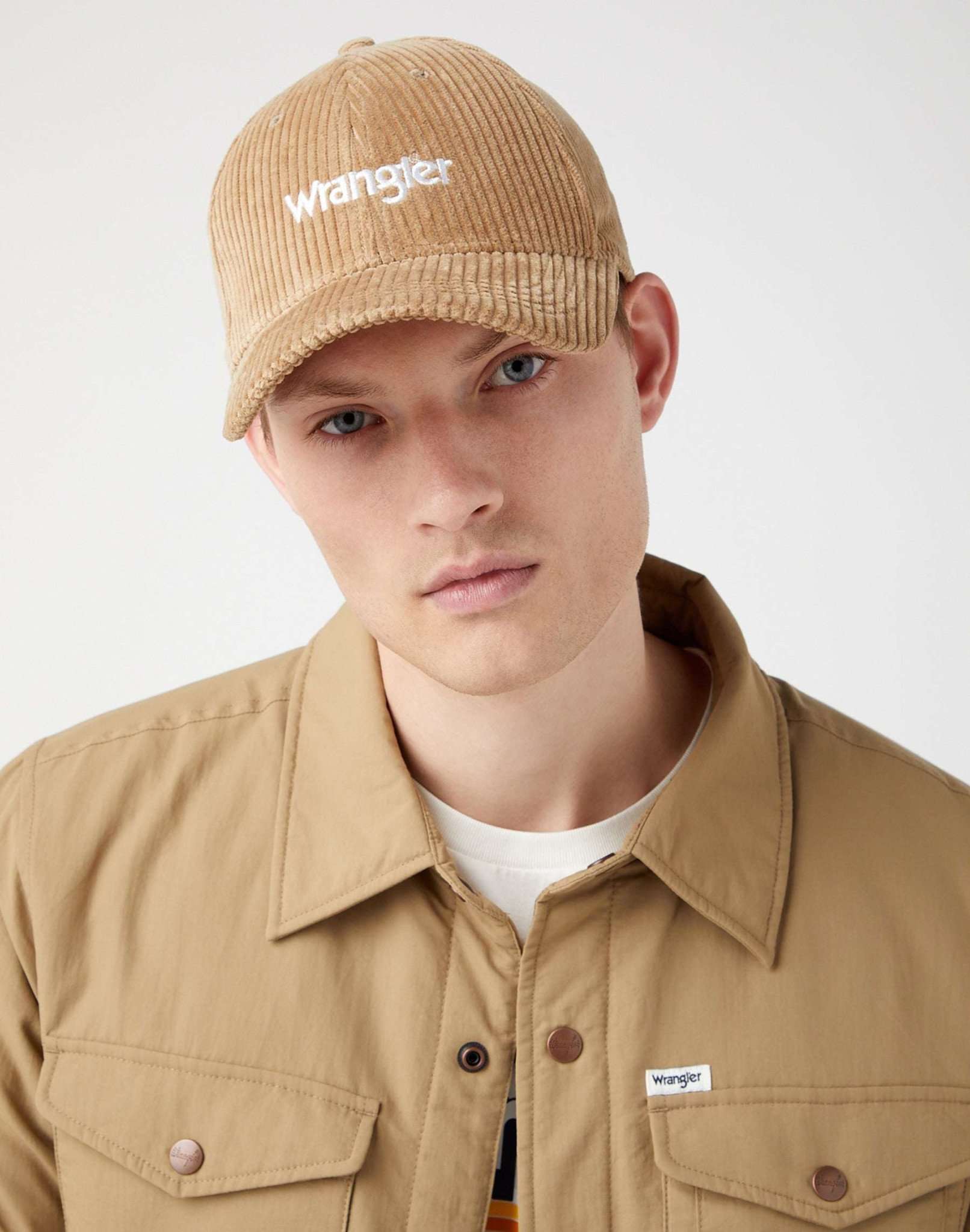 Corduroy Cap in Chinchilla Mützen Wrangler   