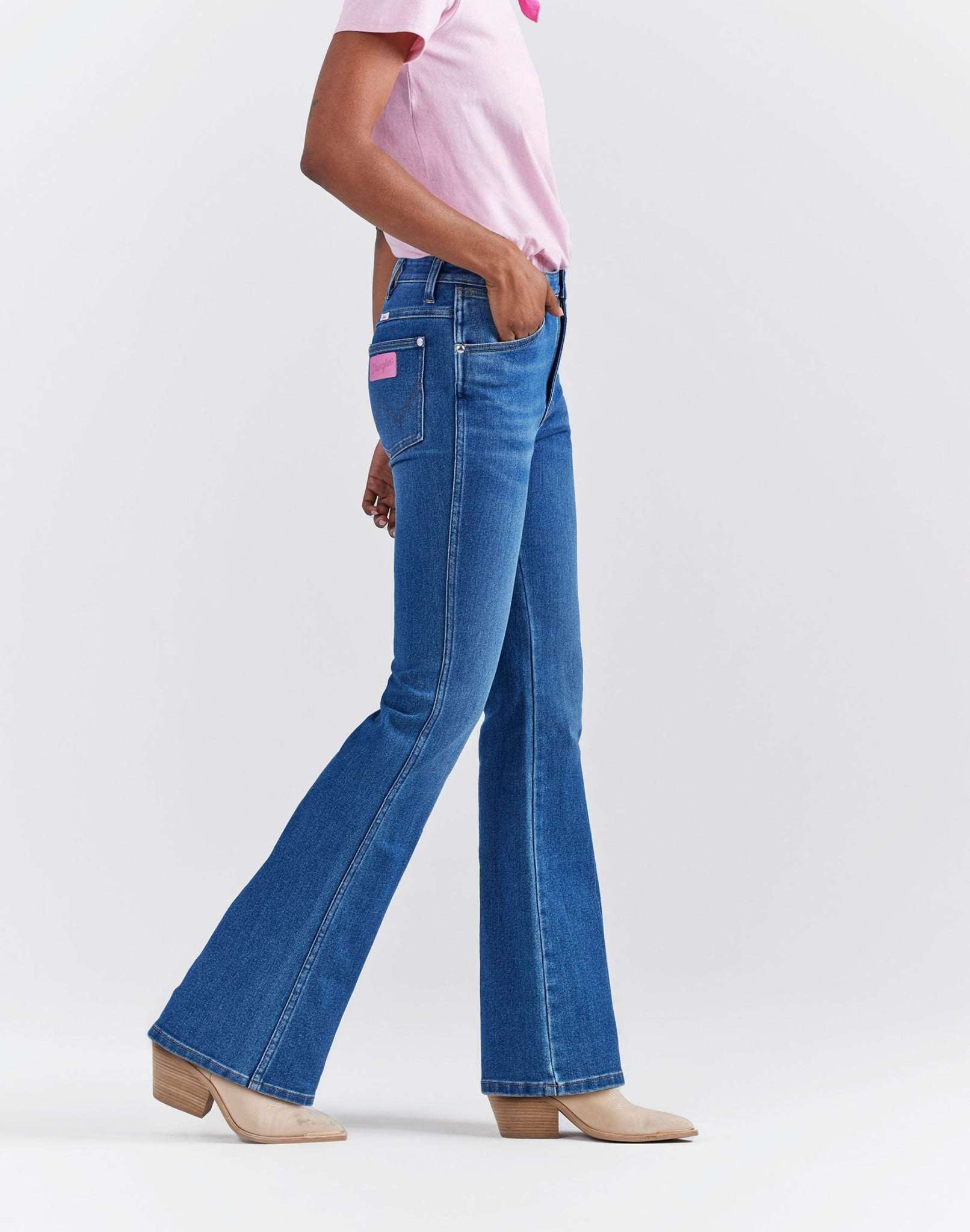 Wrangler X Barbie™ - Westward in Wrangler Blue Jeans Wrangler   