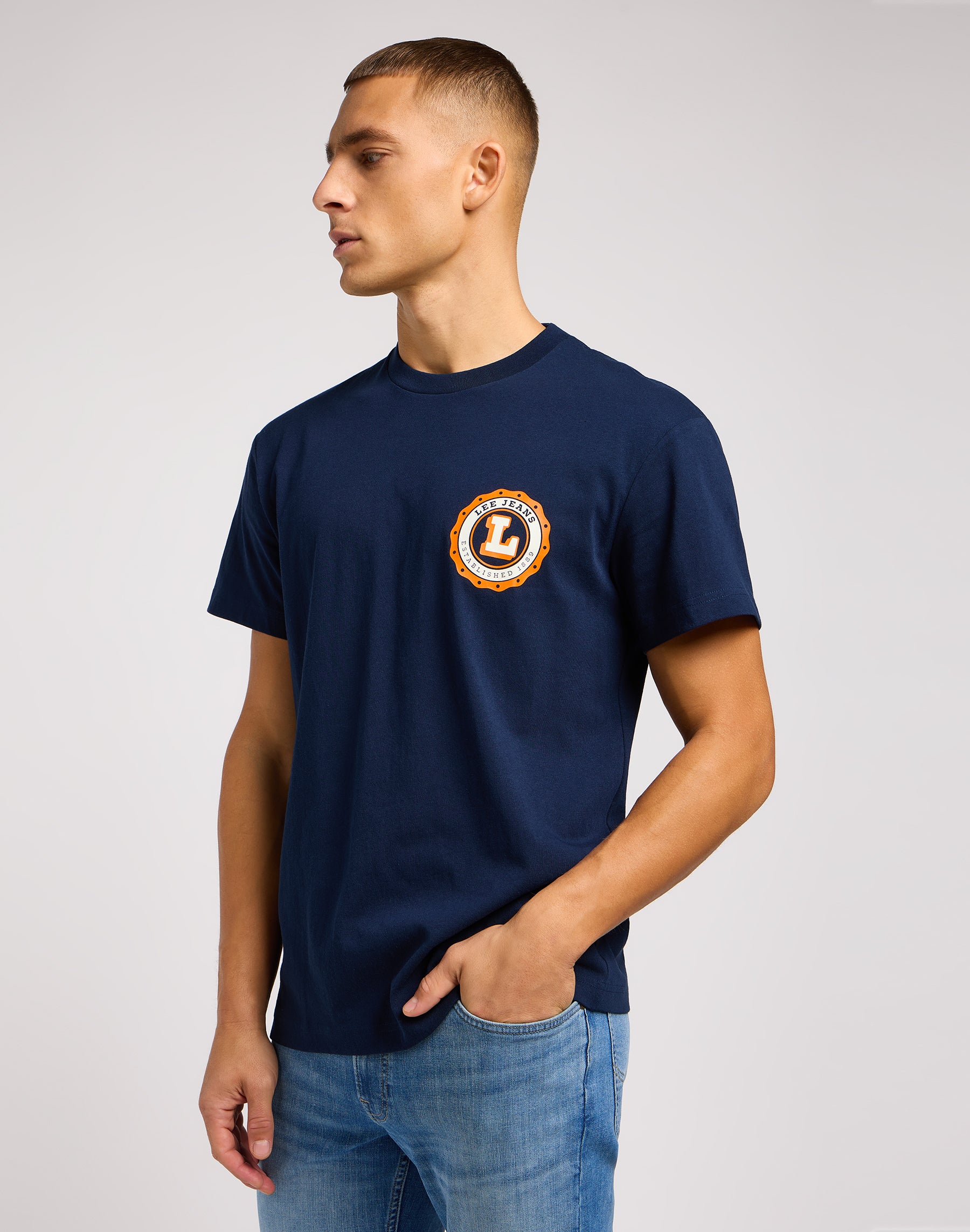 Varsity Tee in Emperor Navy T-Shirts Lee   