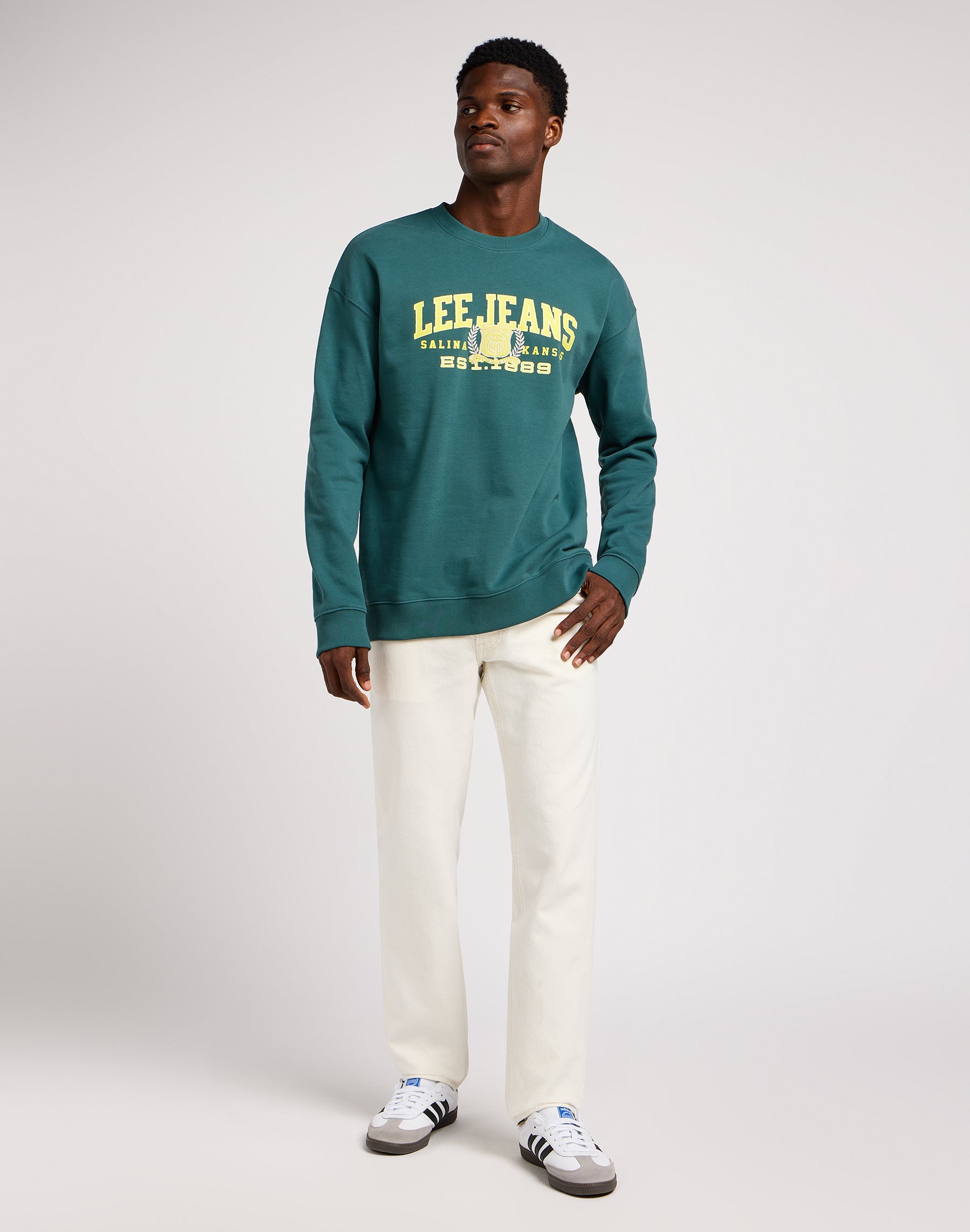 Varsity Sweater in Evergreen Sweatshirts Lee   