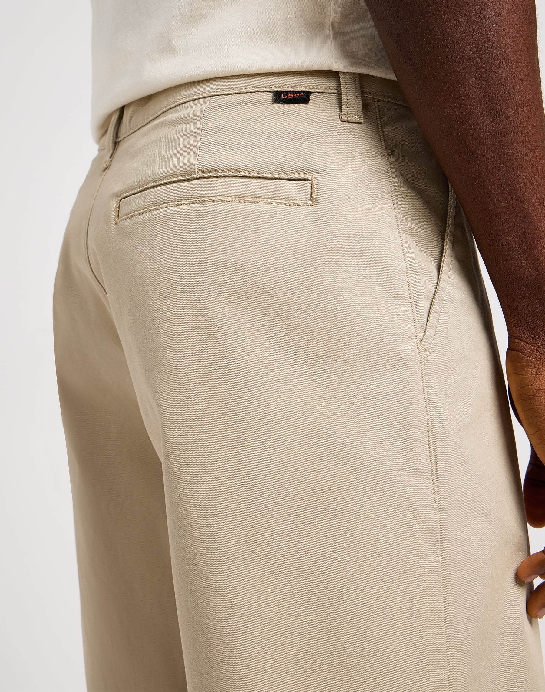 Relaxed Chino Short in Stone Shorts Lee   