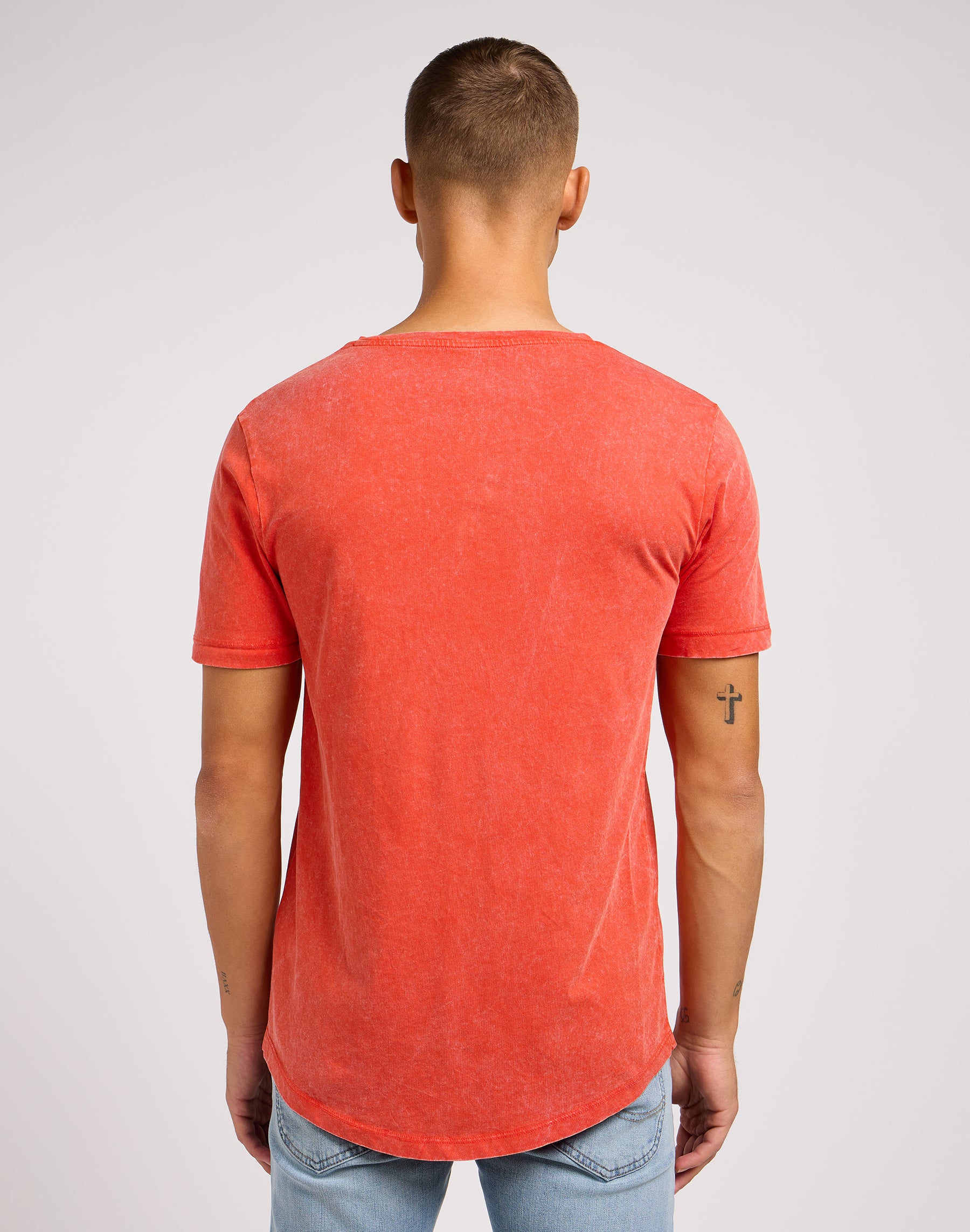 Shaped Tee in Poppy T-Shirts Lee   