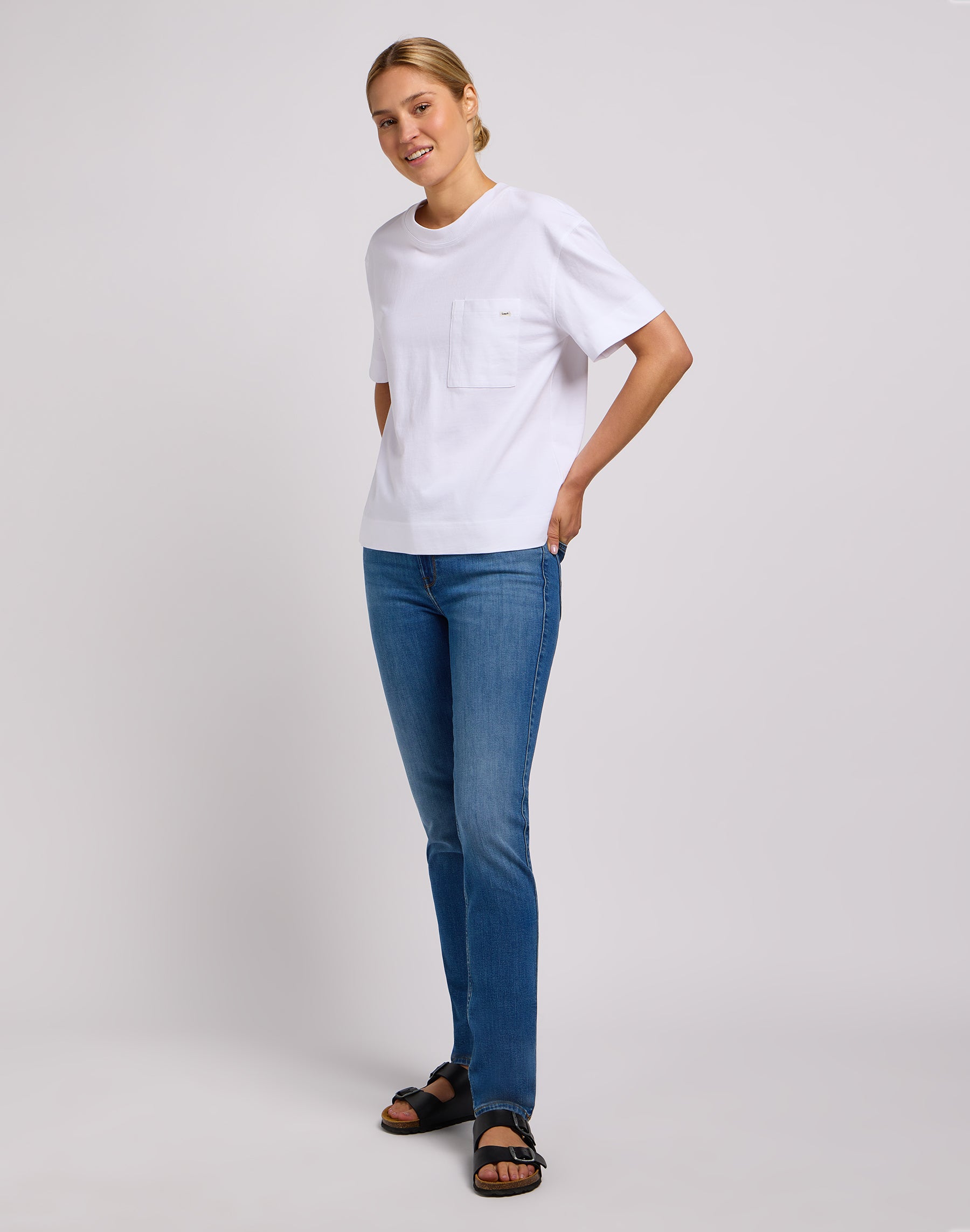 Pocket Tee in Bright White T-Shirts Lee   