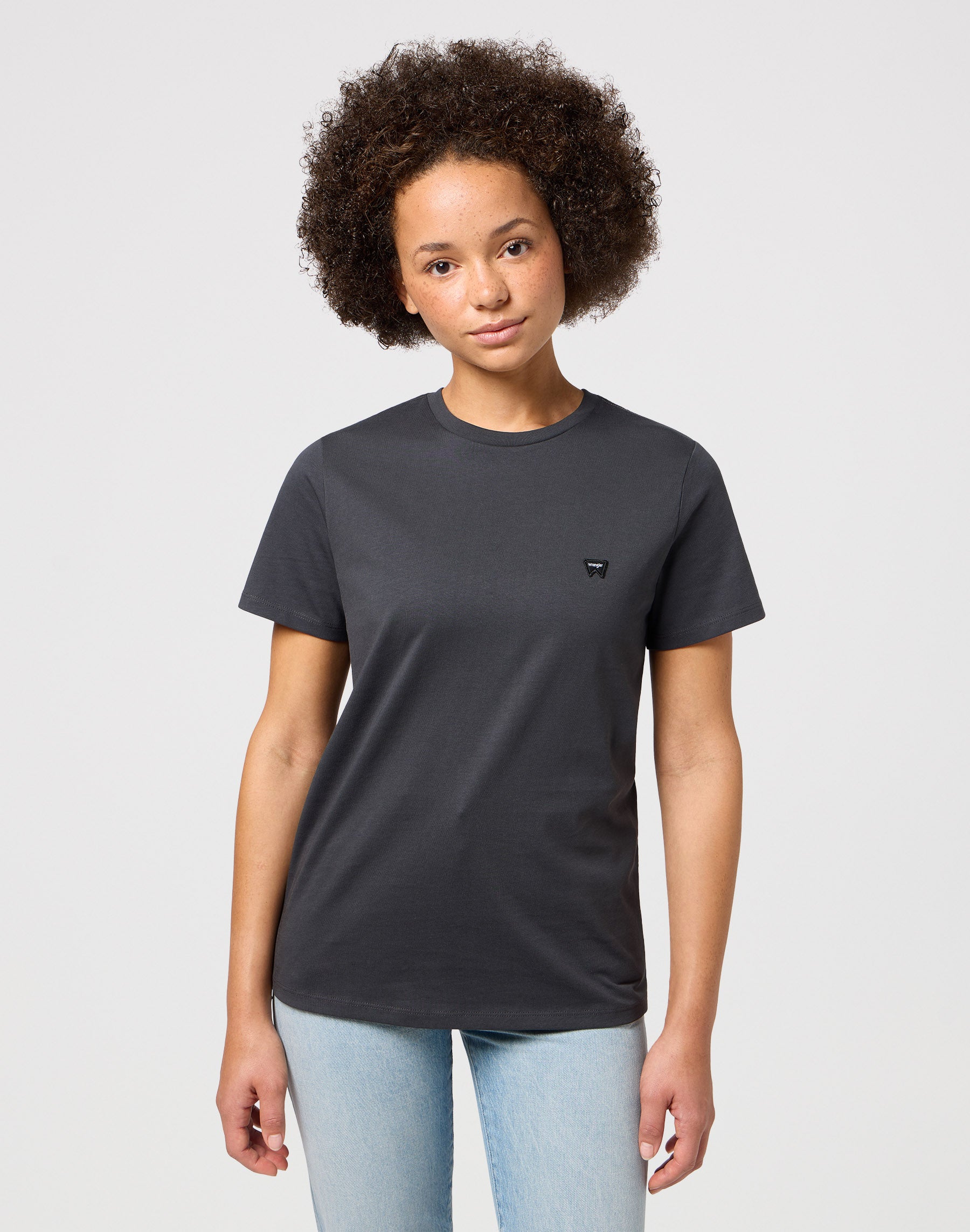 Regular Tee in Faded Black T-Shirts Wrangler