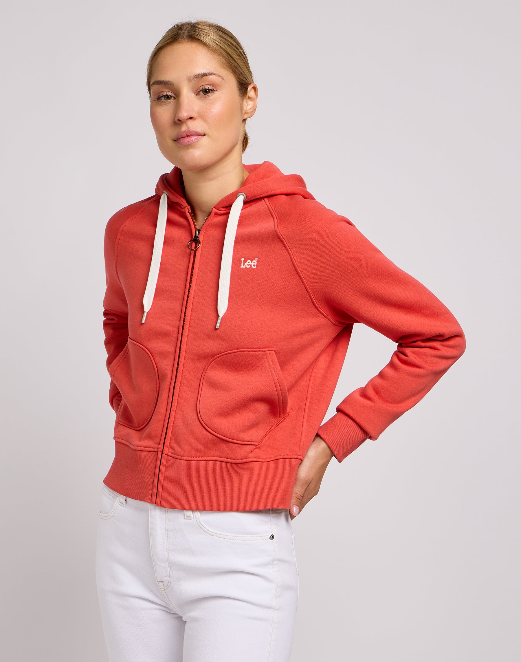 Zip Through Hoodie in Poppy Sweatjacken Lee   