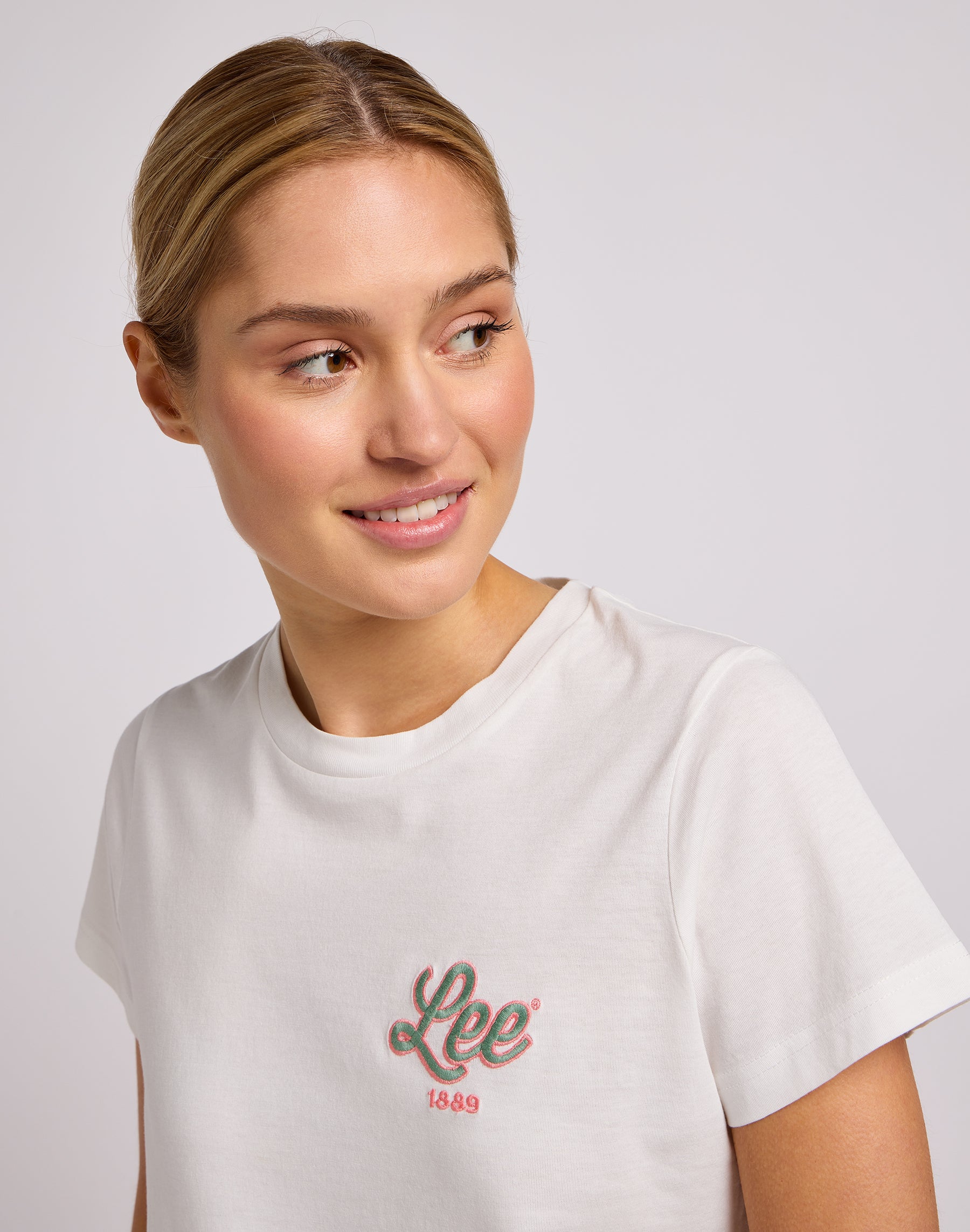 Small Logo Tee in Ecru T-Shirts Lee   