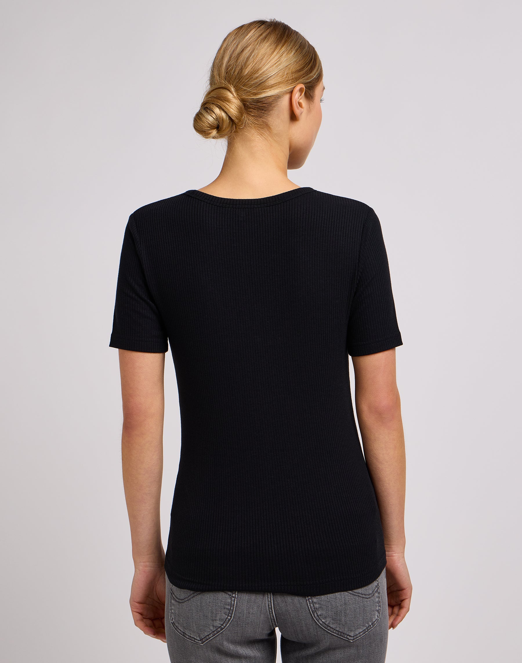 Elbow Sleeve Top in Unionall Blk T-Shirts Lee   