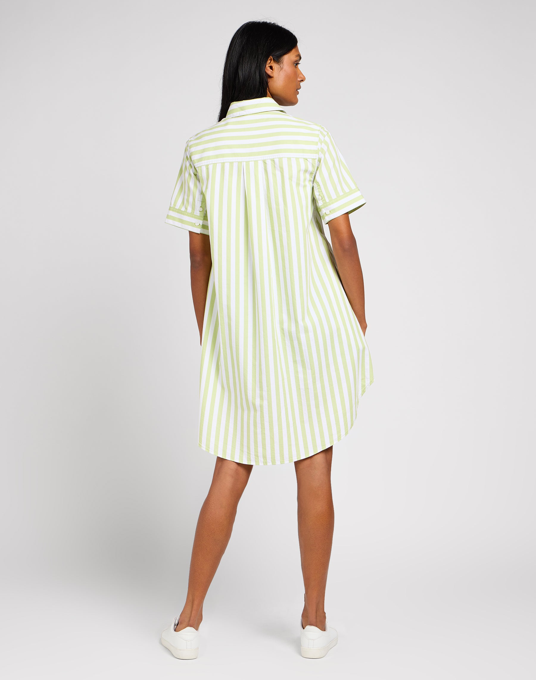 All Purpose A Line Dress in Matcha Kleider Lee   