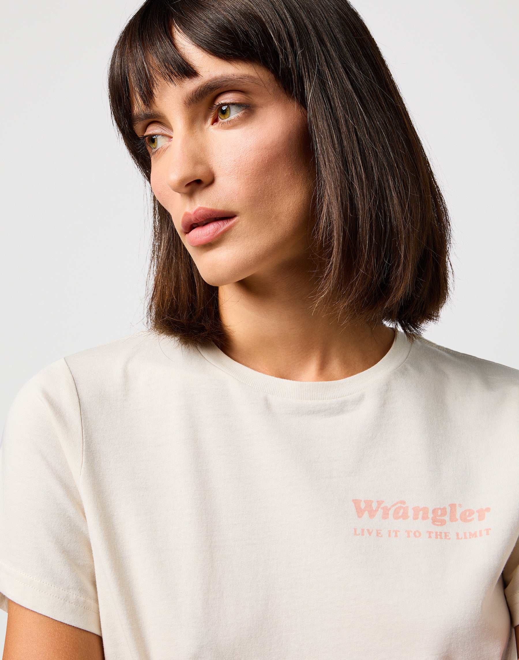 Regular Tee in Vintage White T-Shirts Wrangler   