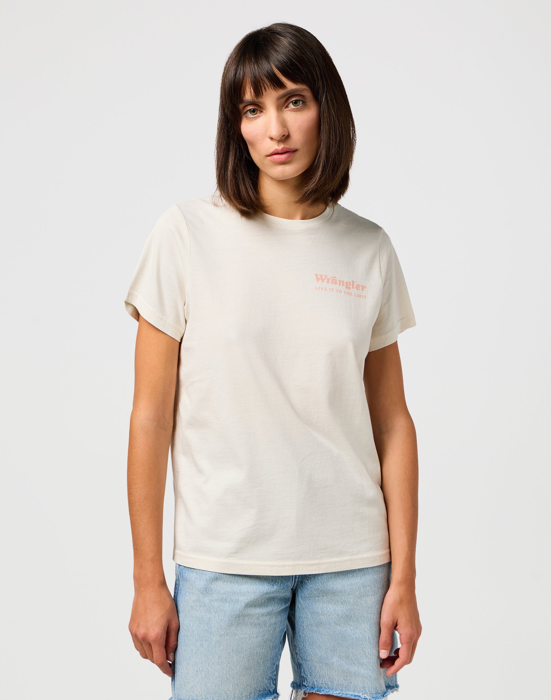 Regular Tee in Vintage White T-Shirts Wrangler   