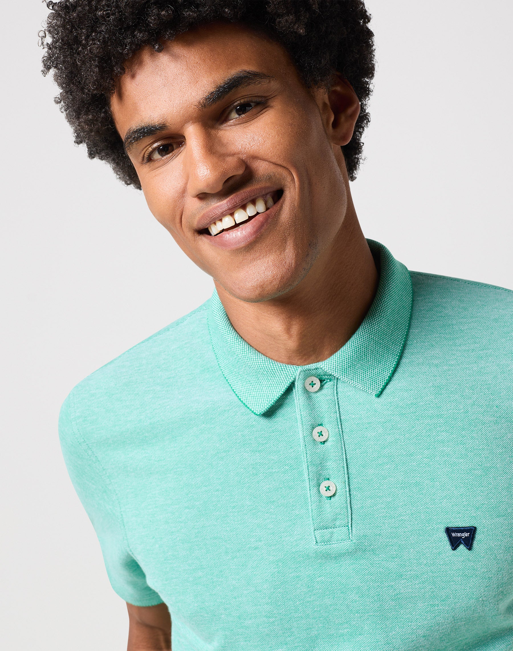 Refined Polo Shirt in Green Polos Wrangler   