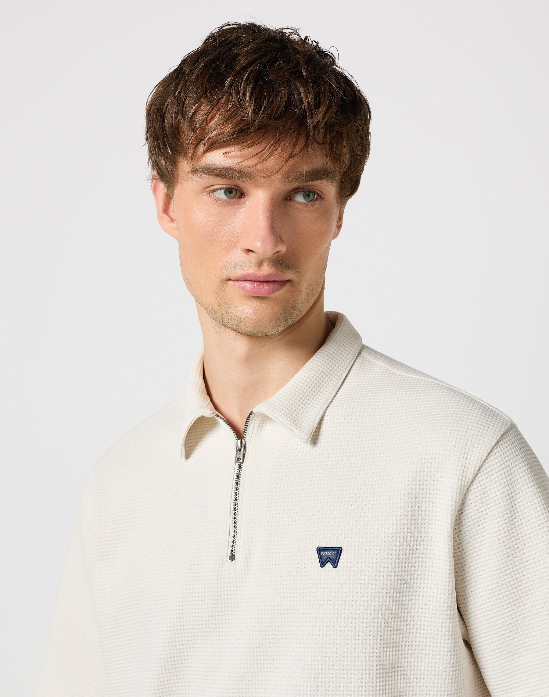 Rugby Polo Shirt in Vintage White Polos Wrangler   