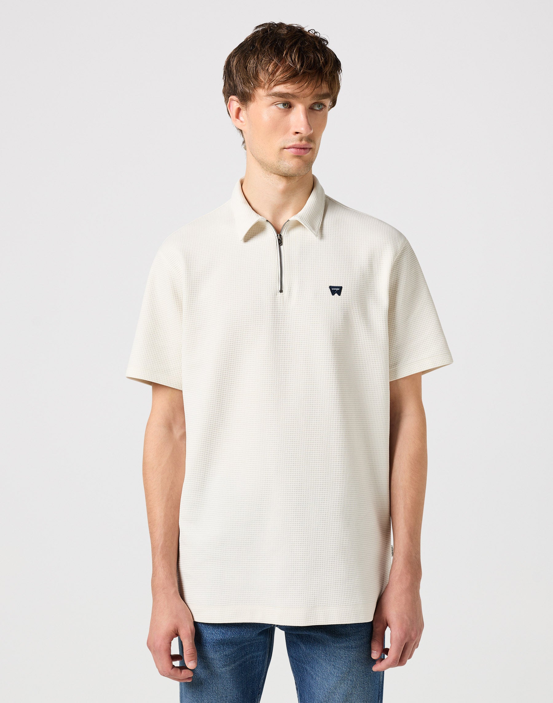 Rugby Polo Shirt in Vintage White Polos Wrangler   