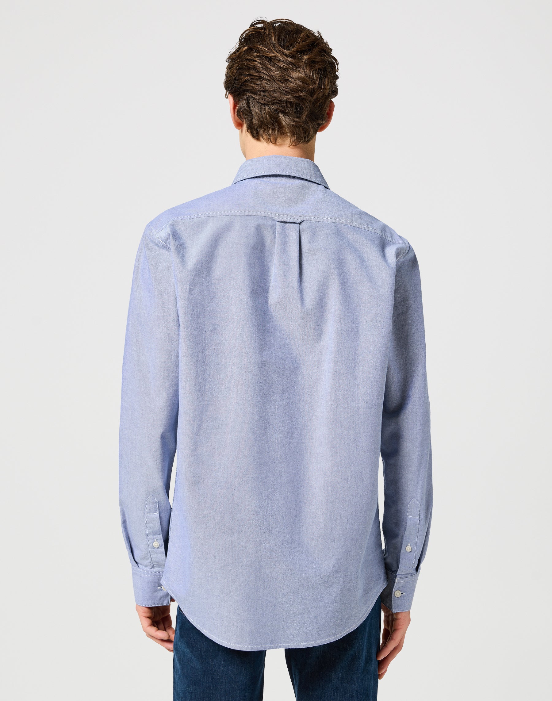 LS Shirt in Oxford Blue Hemden Wrangler