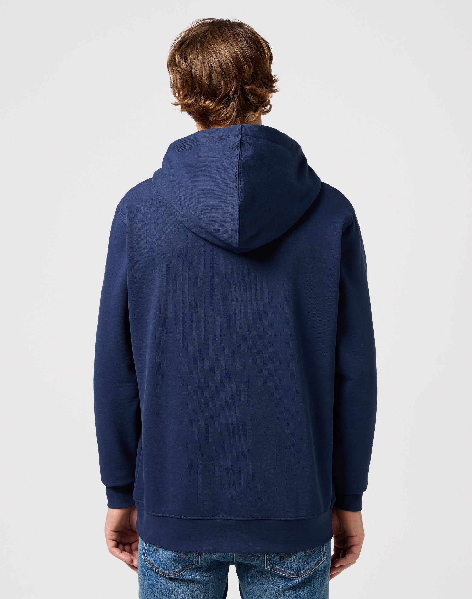 Sign Off Hoodie in Navy Kapuzenpullover Wrangler