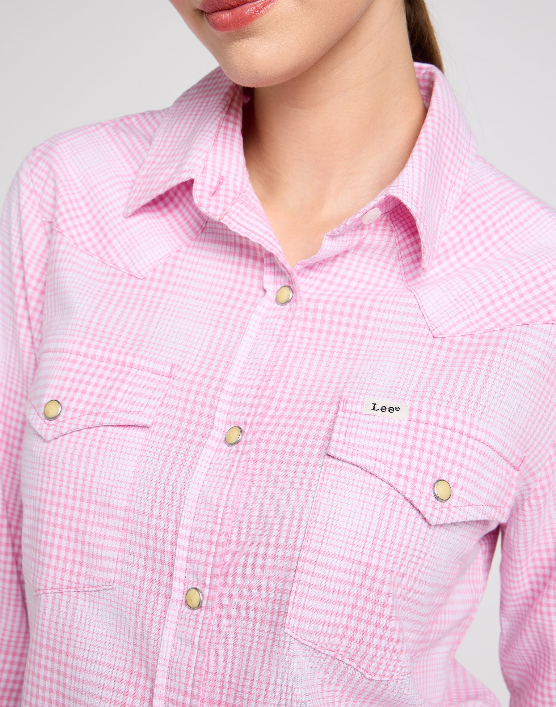 Regular Western Shirt in Sugar Lilac Hemden Lee   