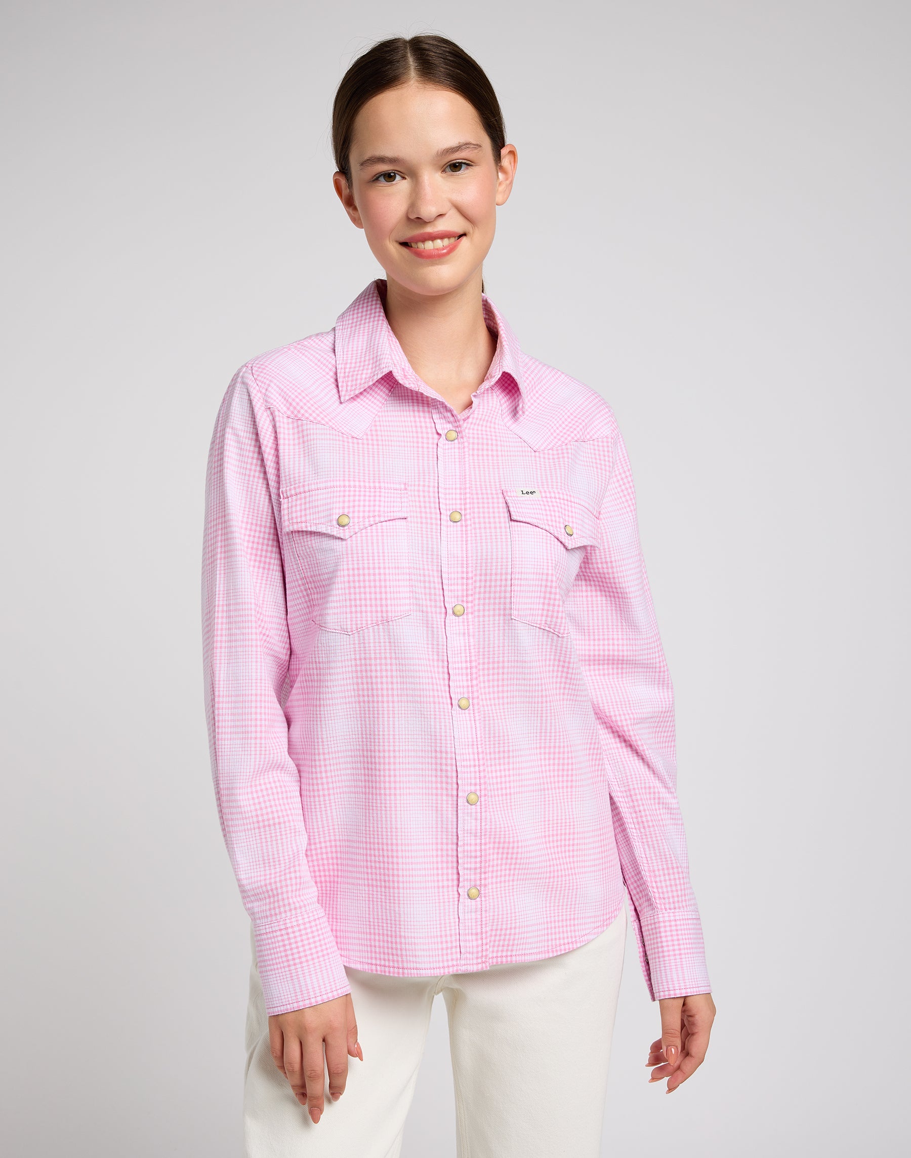 Regular Western Shirt in Sugar Lilac Hemden Lee   
