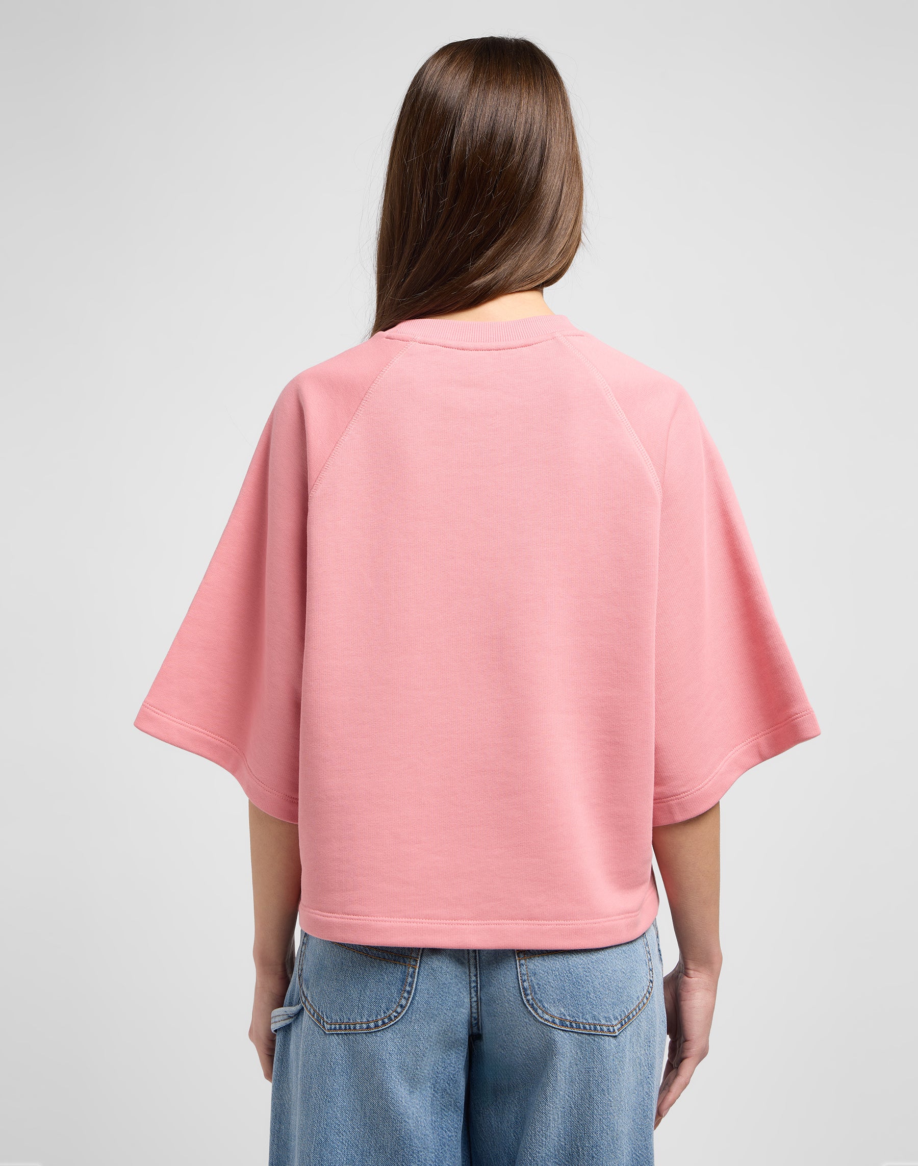 Raglan Sweat in Cassie Pink Sweatshirts Lee   