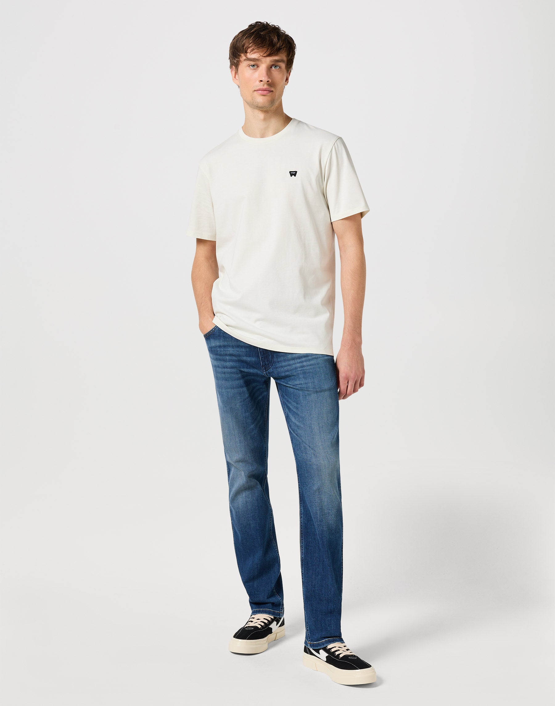 Sign Off Tee in Vintage White T-Shirts Wrangler   