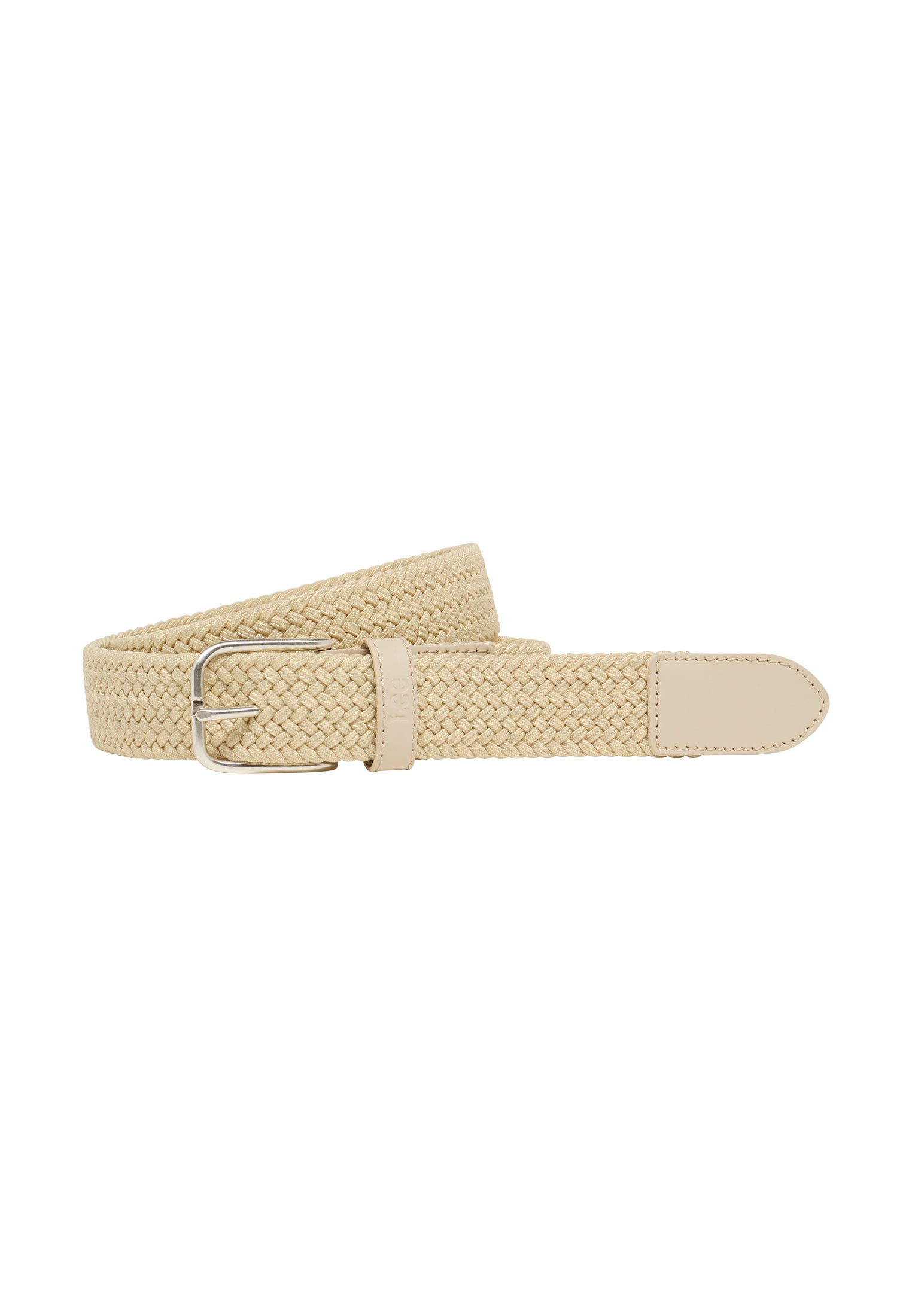 Elastic Webbing Belt in Ecru