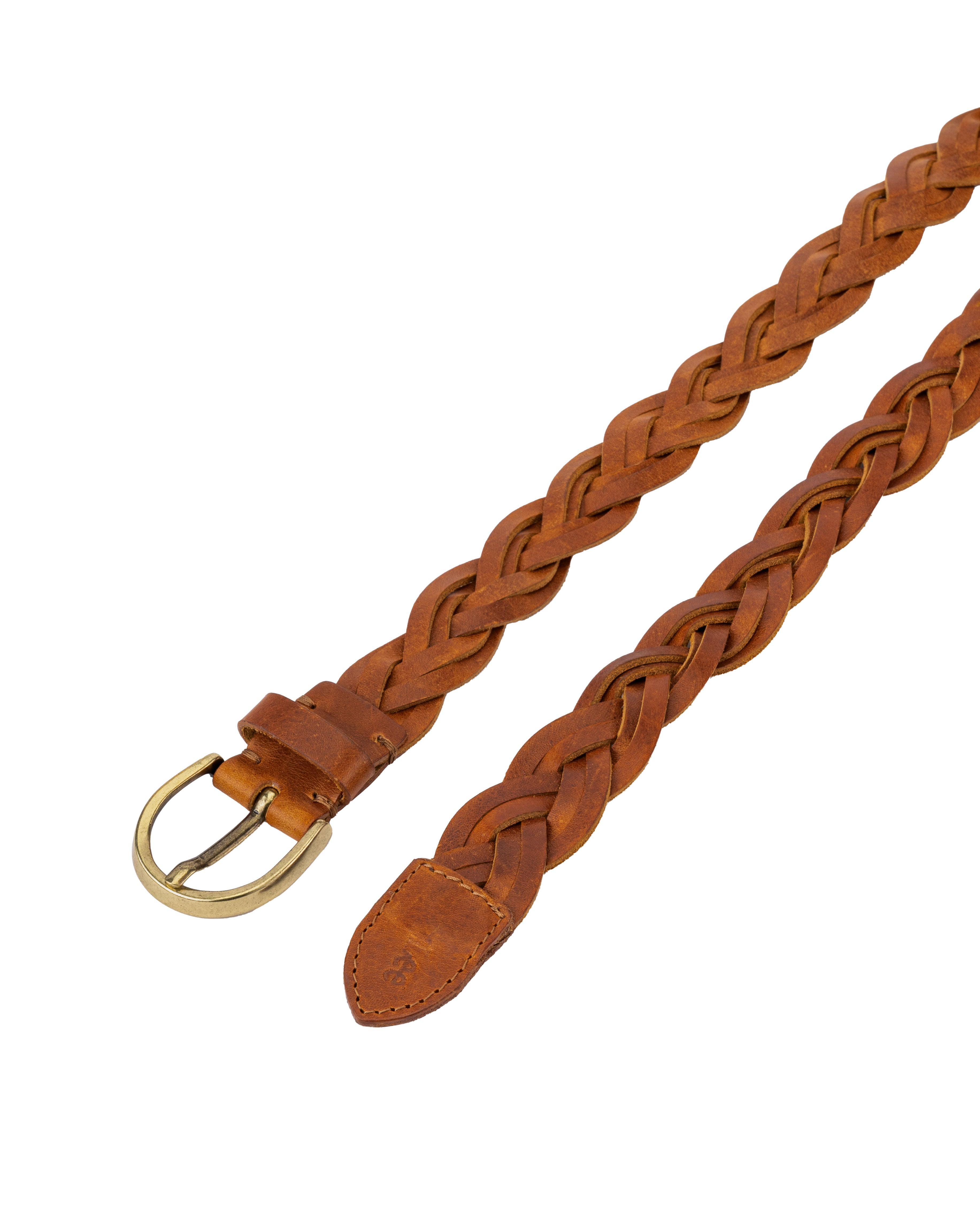 Braided Belt in Tan Gürtel Lee   