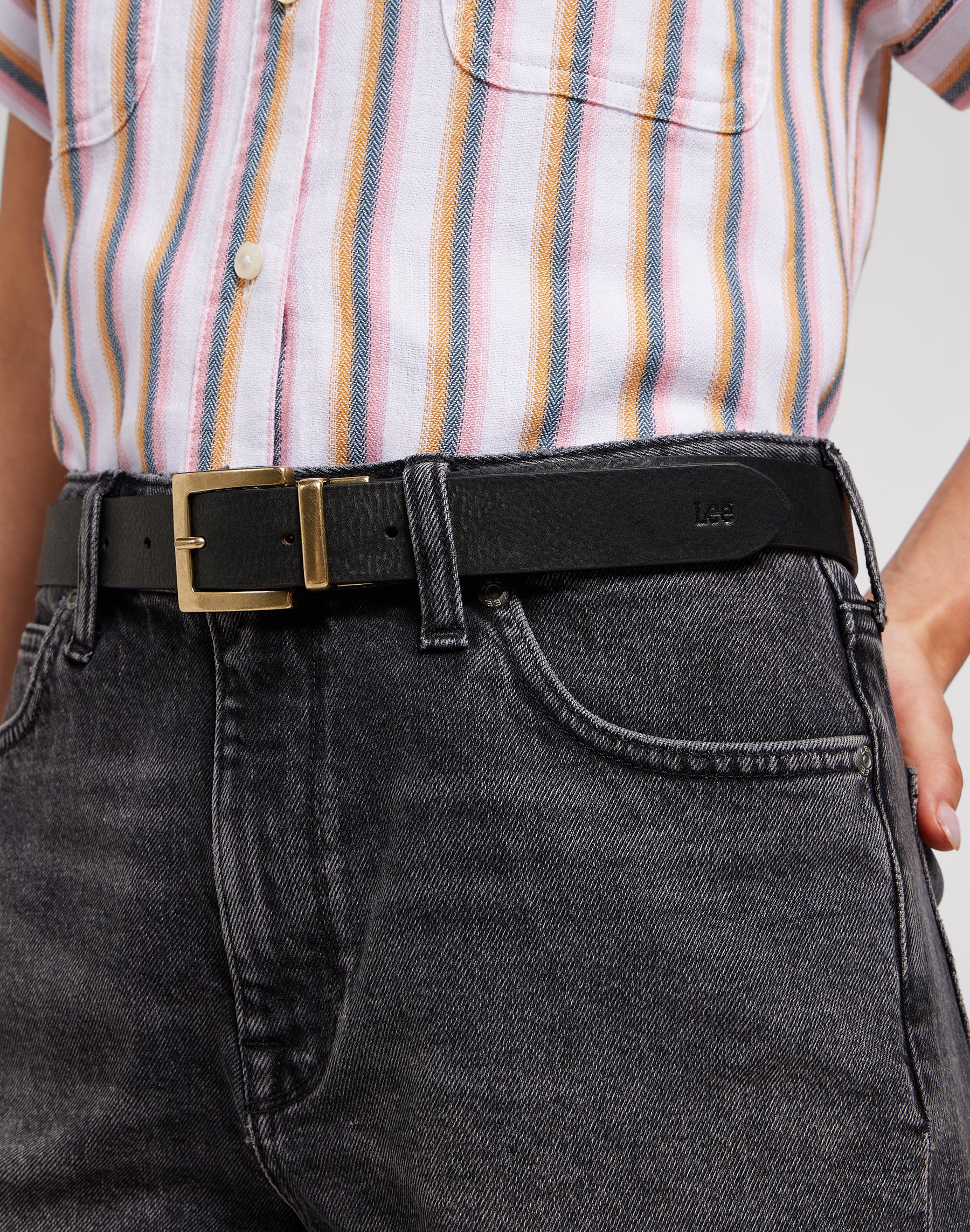 Reversible Belt in Tan Gürtel Lee   