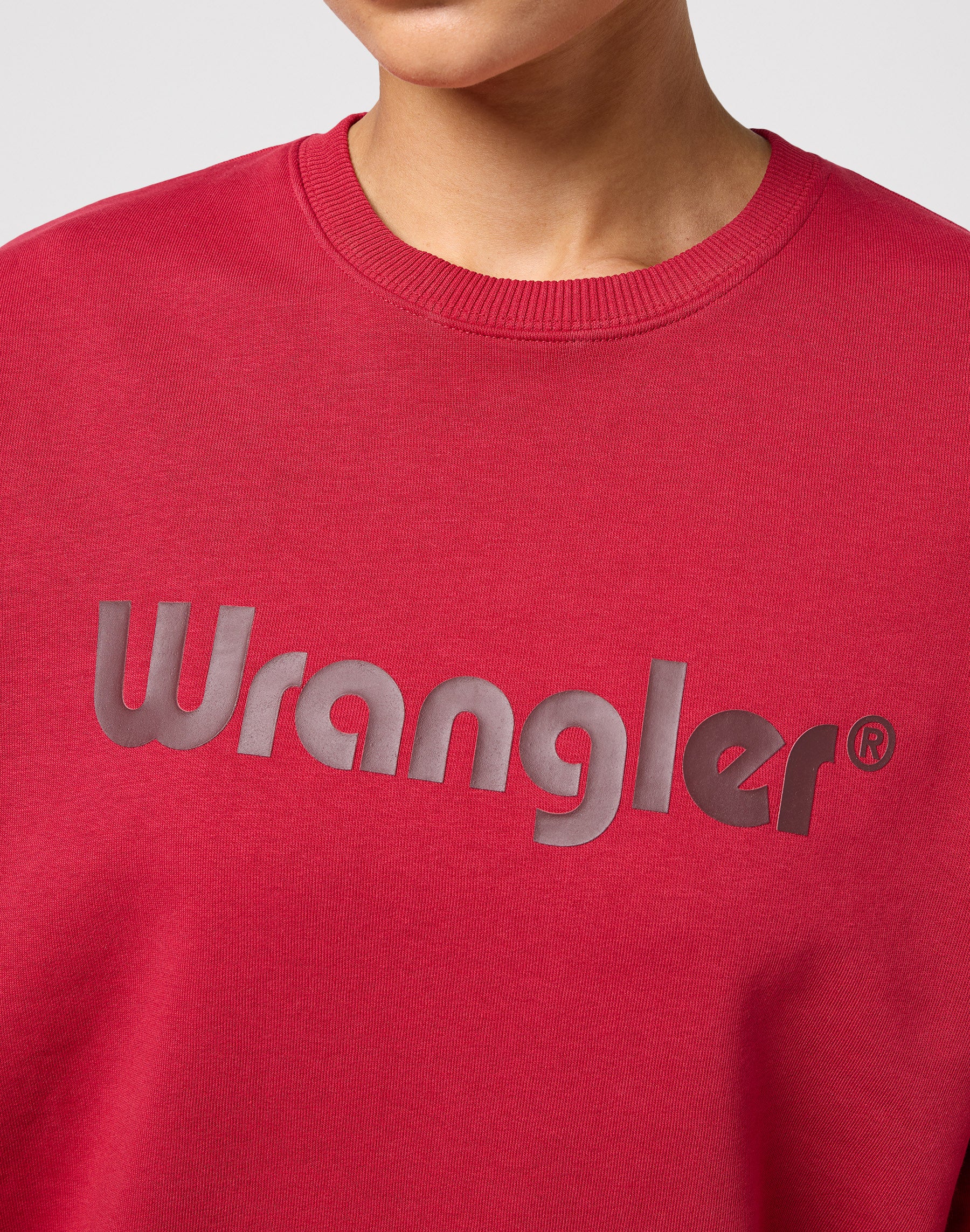 Crew Sweatshirt in Red Sweatshirts Wrangler   