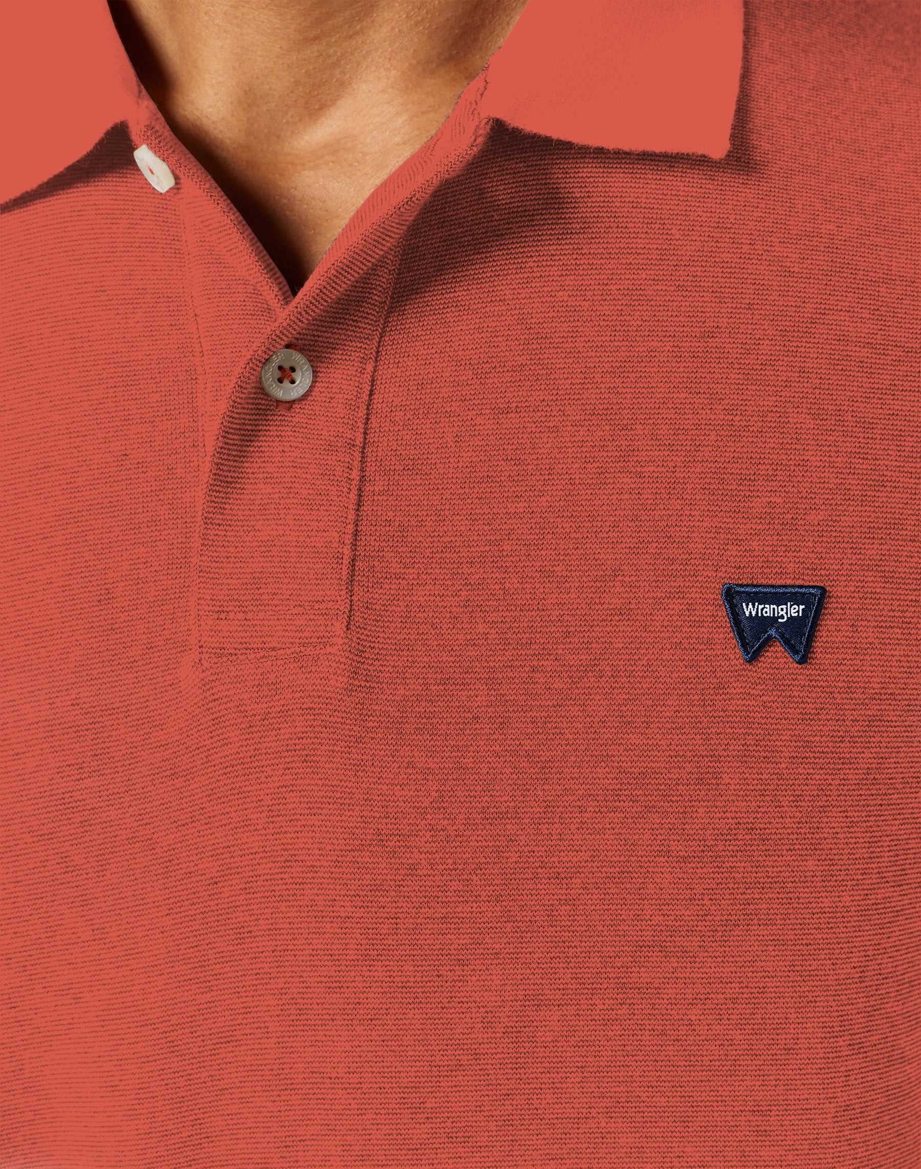 Refined Polo Shirt in Burnt Sienna Polos Wrangler   