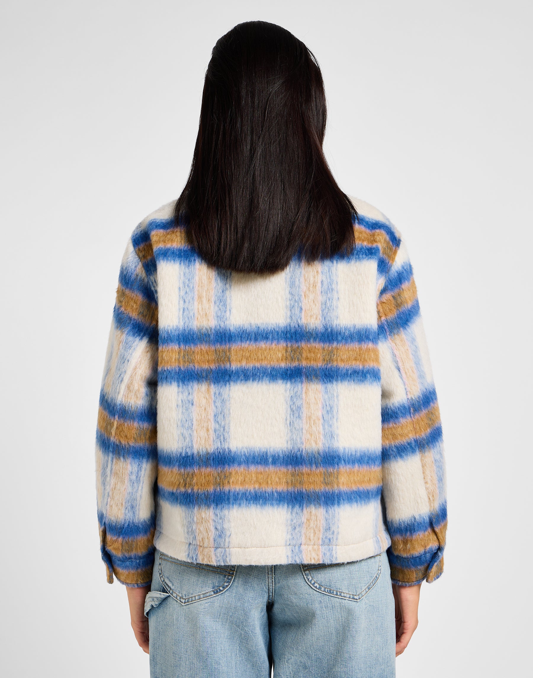 Cropped Wool Jacket in Midcentury Jacken Lee   