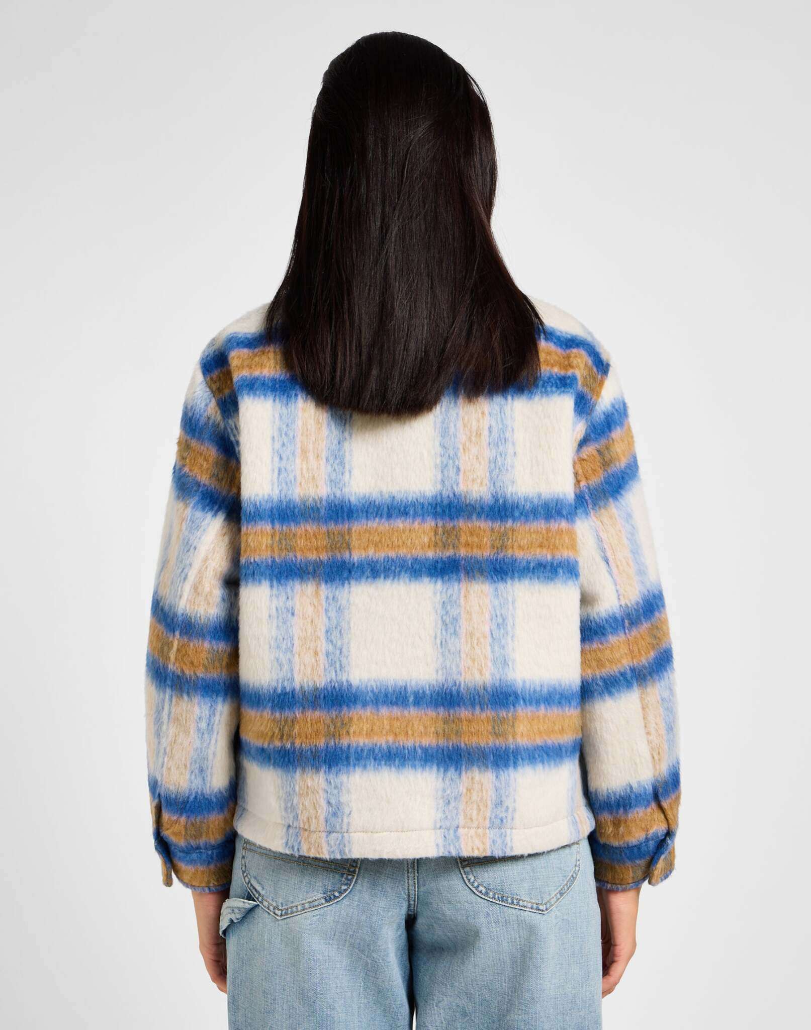 Cropped Wool Jacket in Midcentury Jacken Lee   