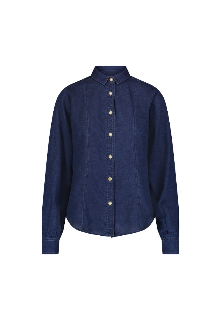 Blouson Shirt in Indigo Eyez Hemden Lee   