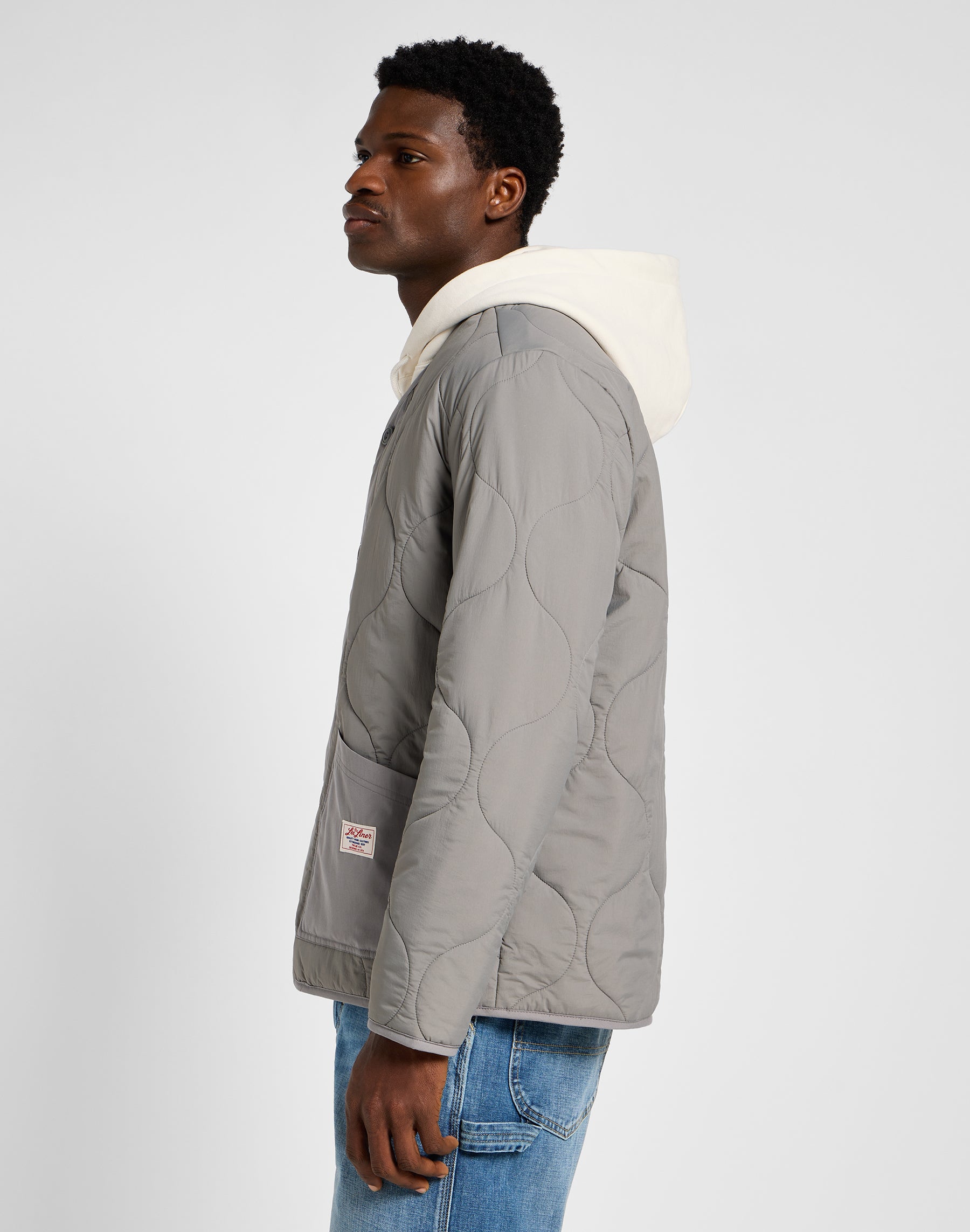 Quilted Liner Jacket in Hd Lee Gray Jacken Lee   