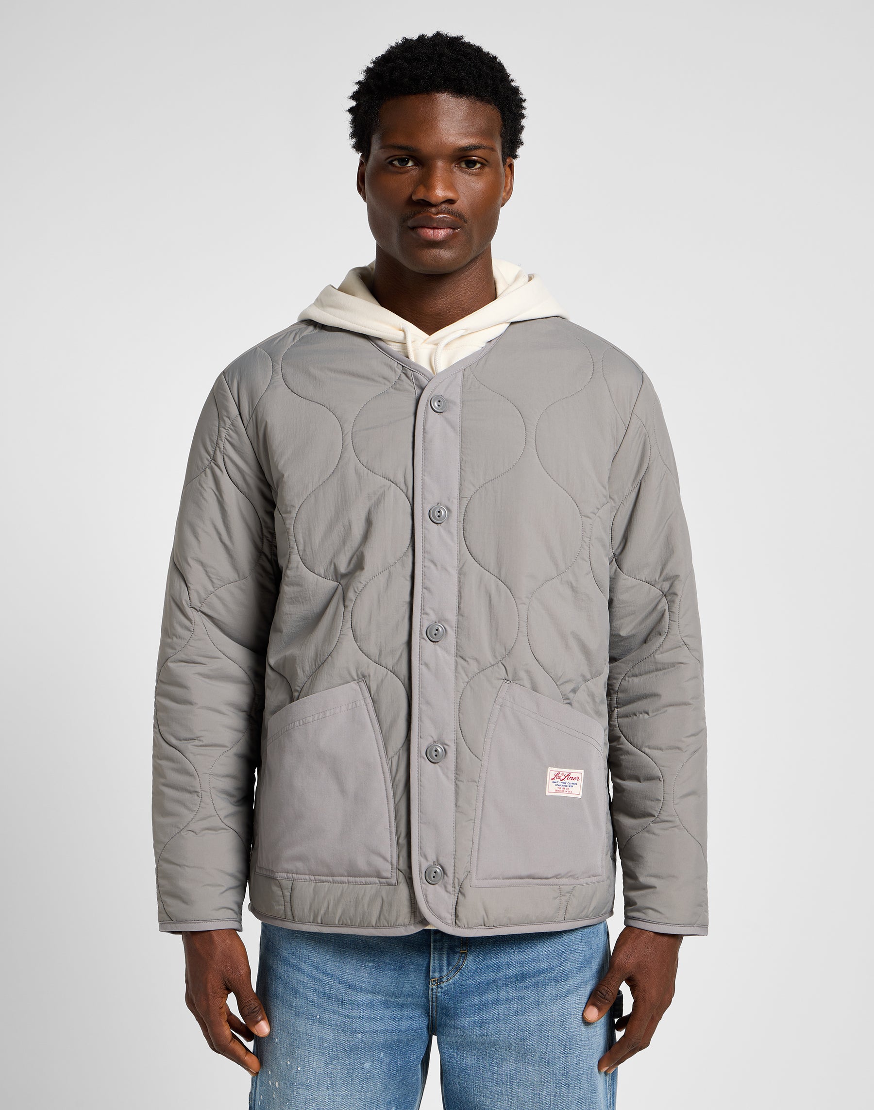 Quilted Liner Jacket in Hd Lee Gray Jacken Lee   