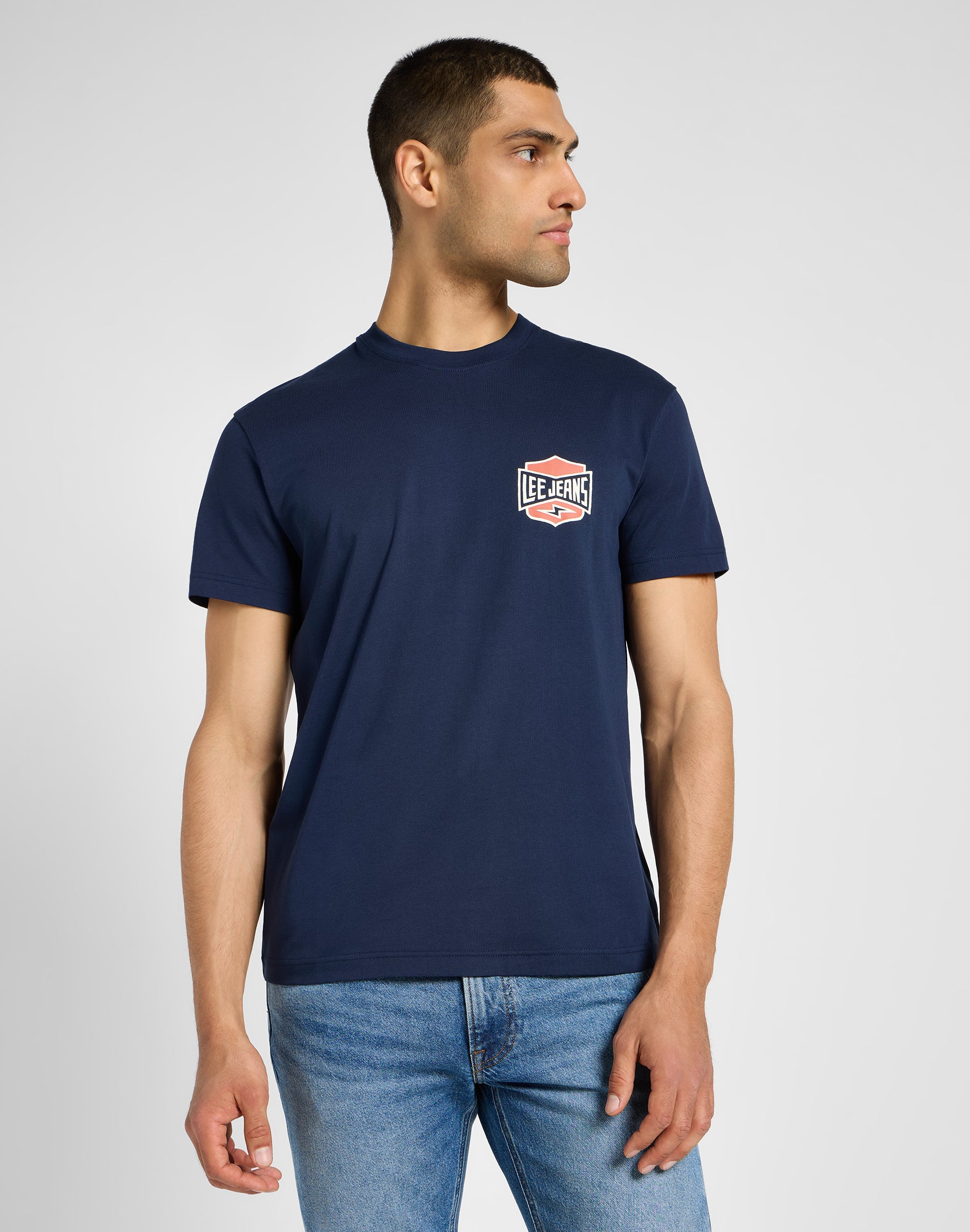 Shortleeves Relaxed Tee in Mood Indigo T-Shirts Lee   