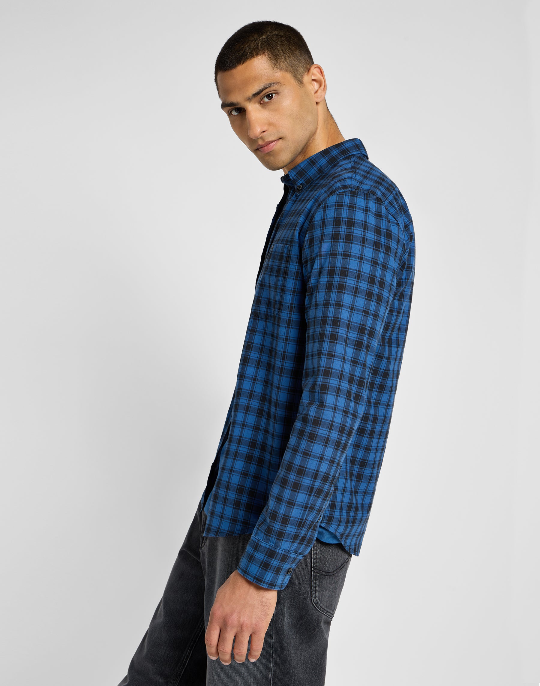 Lee Button Down in Blue Hemden Lee   