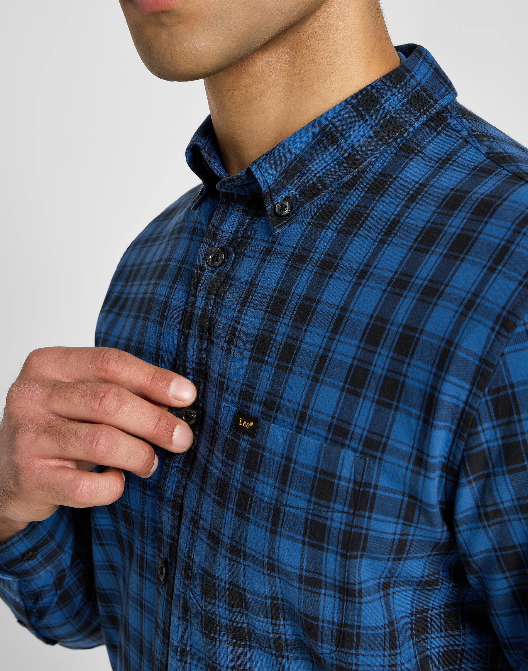 Lee Button Down in Blue Hemden Lee   