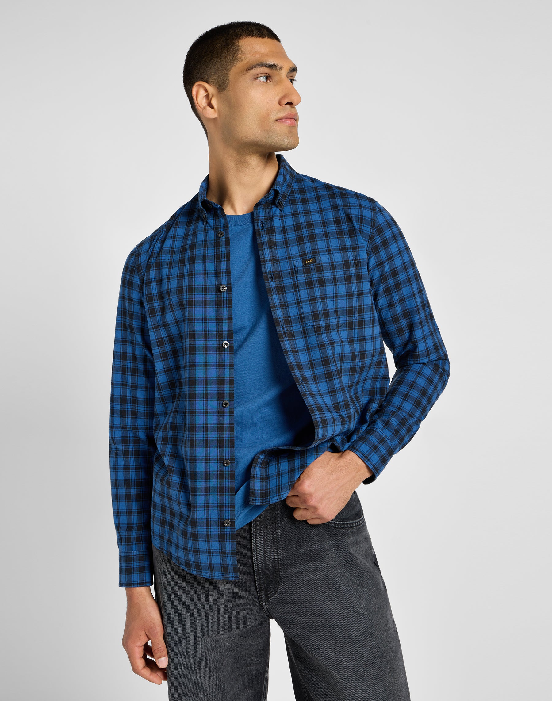 Lee Button Down in Blue Hemden Lee   