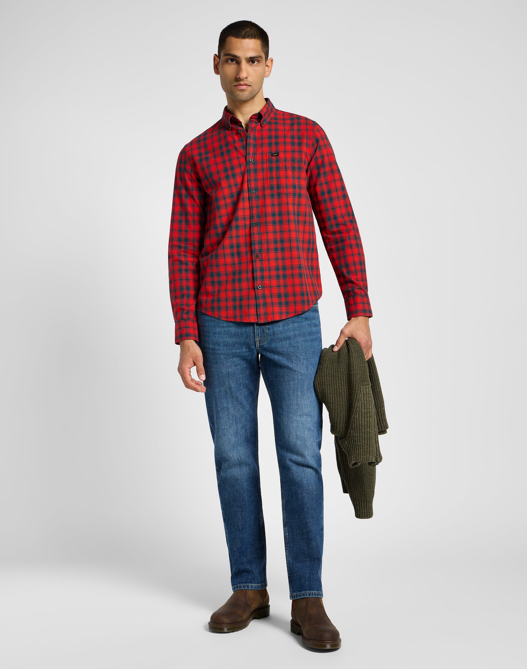 Lee Button Down in Red Hemden Lee   