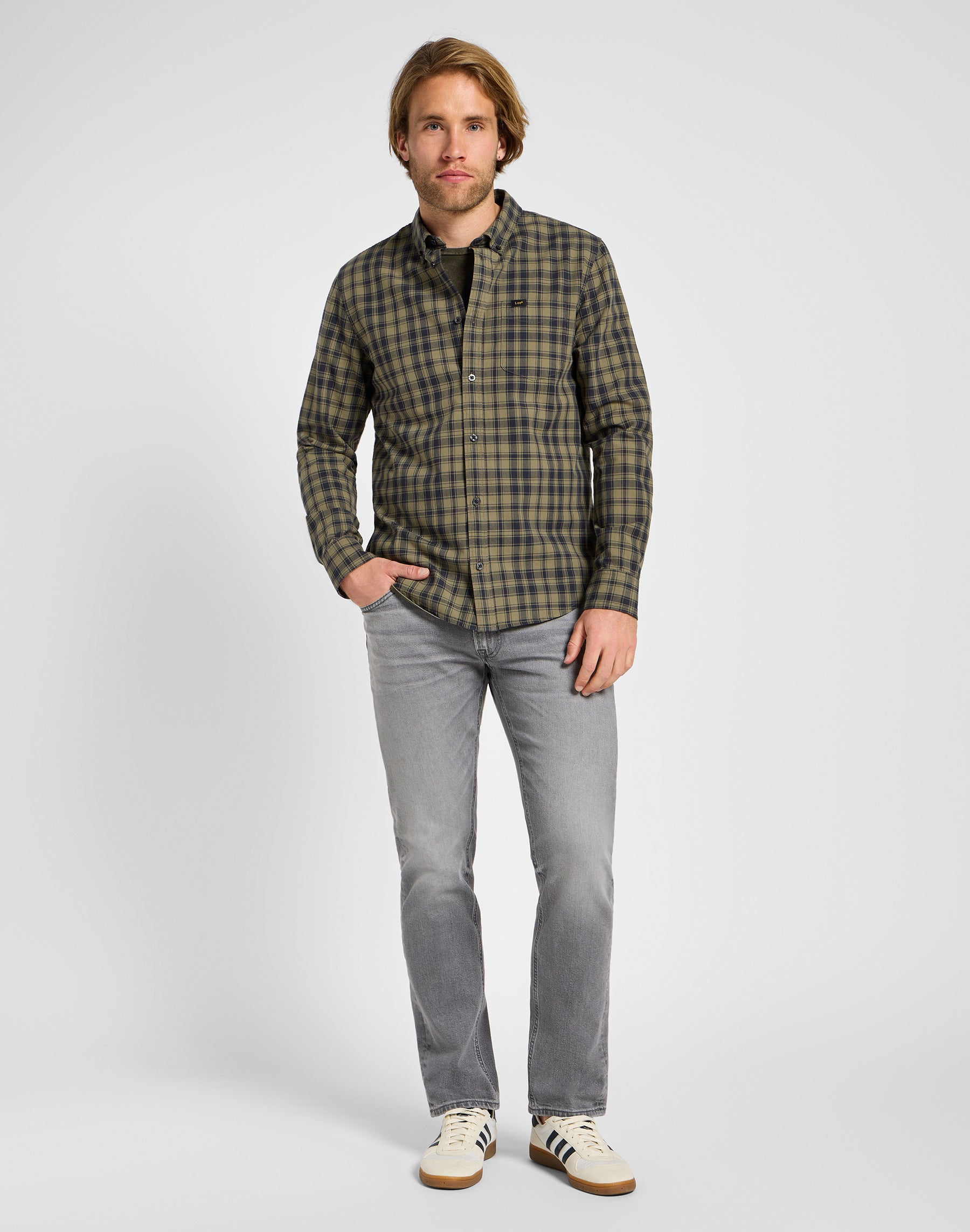 Lee Button Down in Green Hemden Lee   