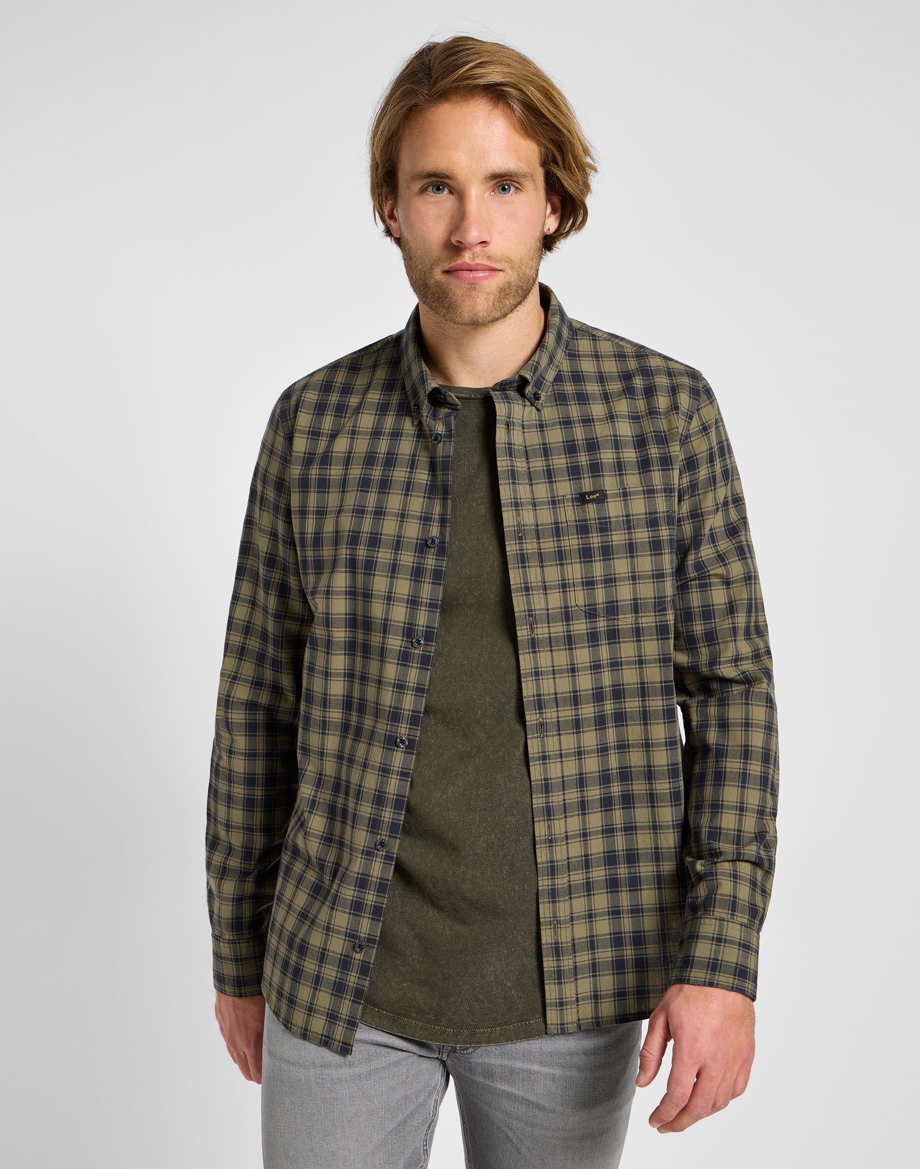 Lee Button Down in Green Hemden Lee   