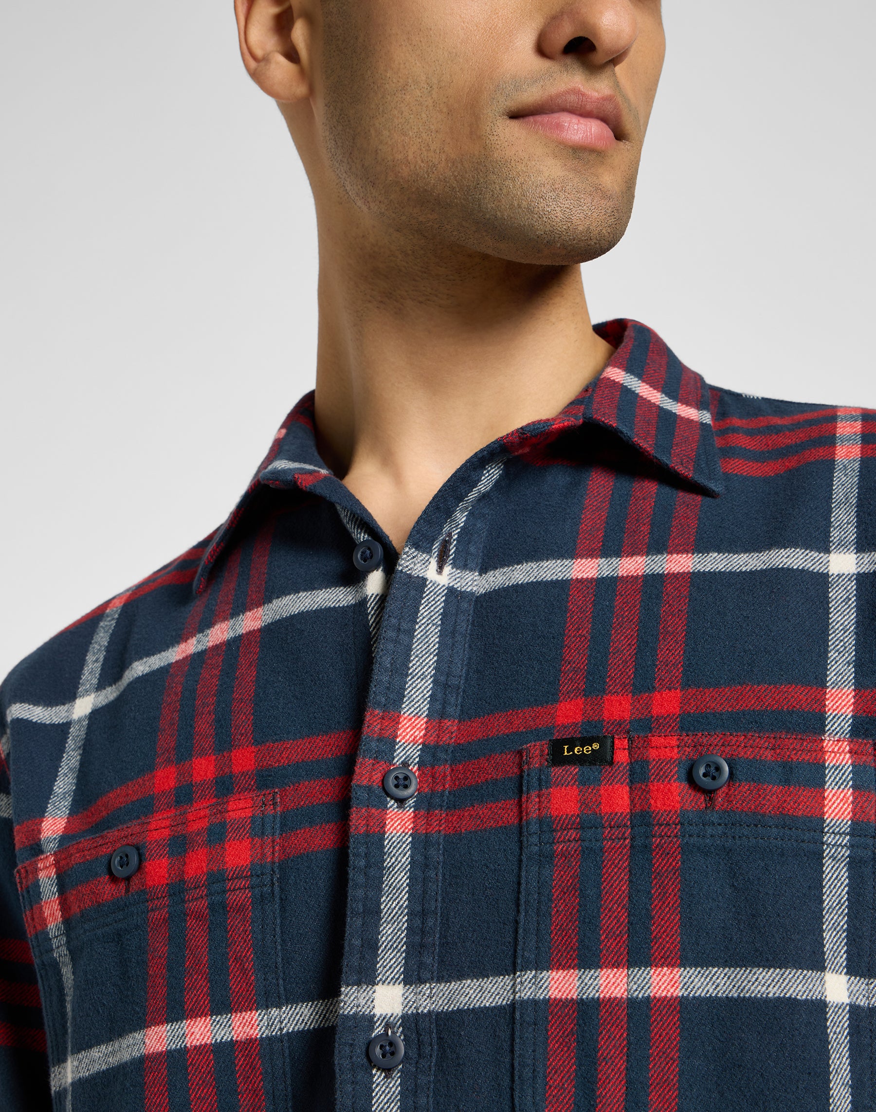 Worker Shirt 2.0 in Rivet Navy Hemden Lee   