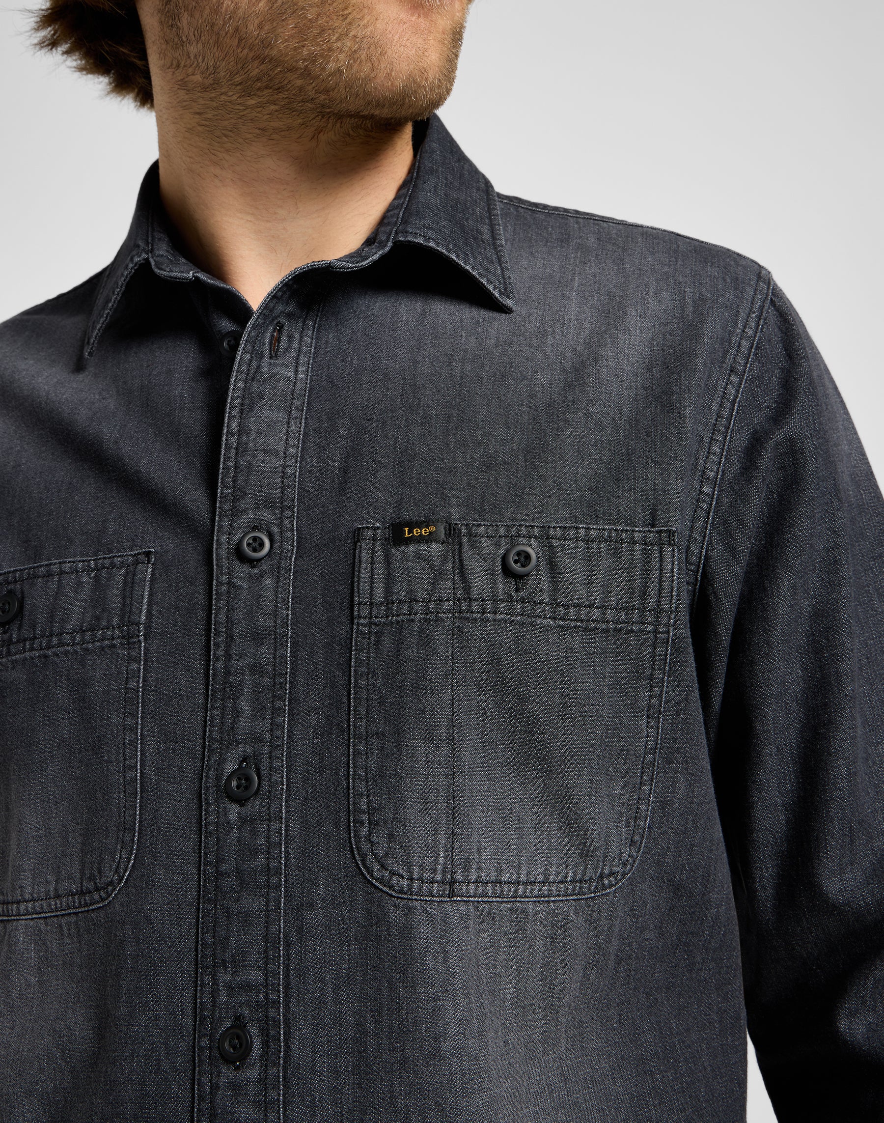 Worker Shirt 2.0 in Granite Wash Hemden Lee   