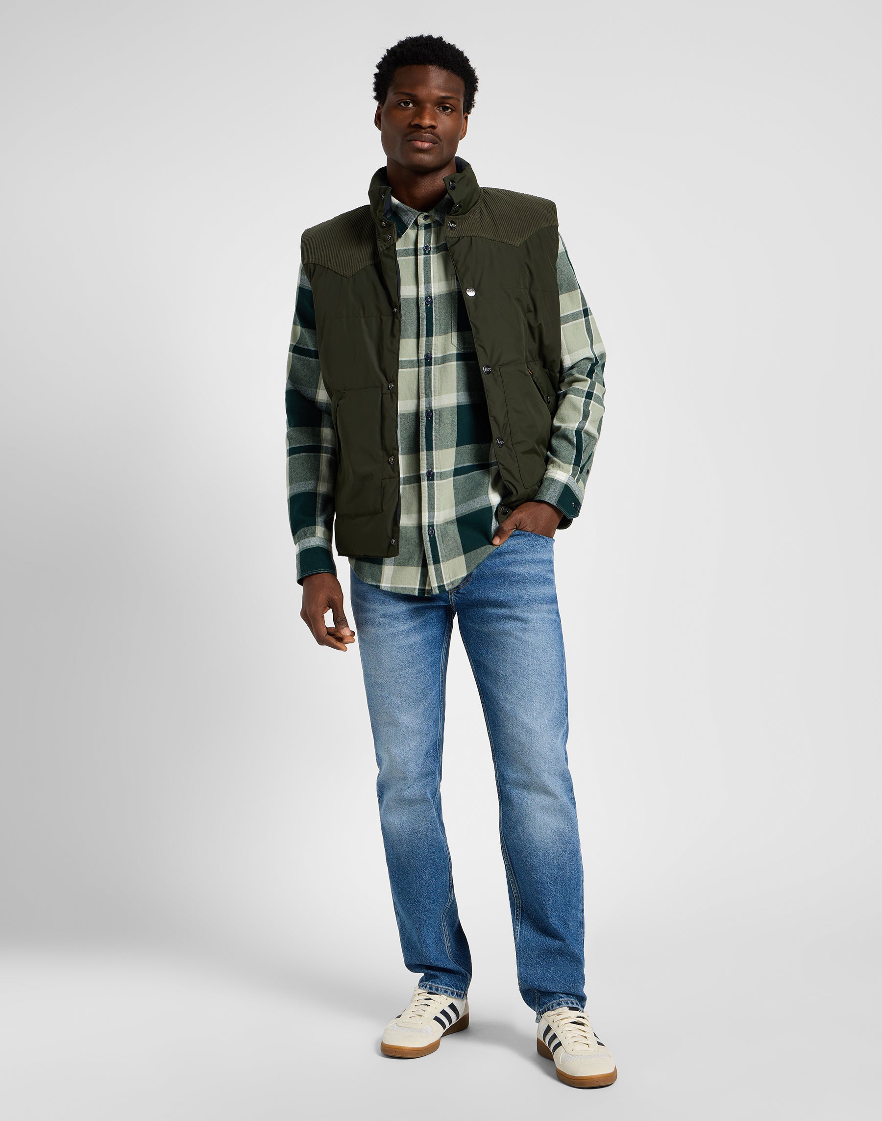 Leesure Shirt in Green Hemden Lee   