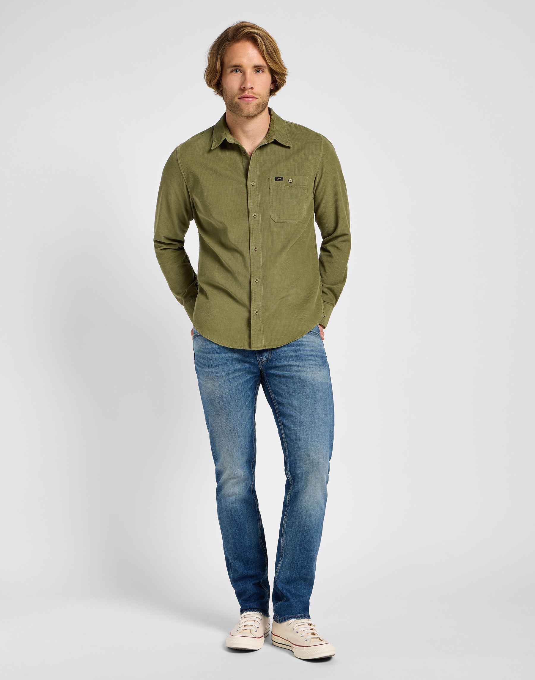 Leesure Shirt in Mercantile Green Hemden Lee   