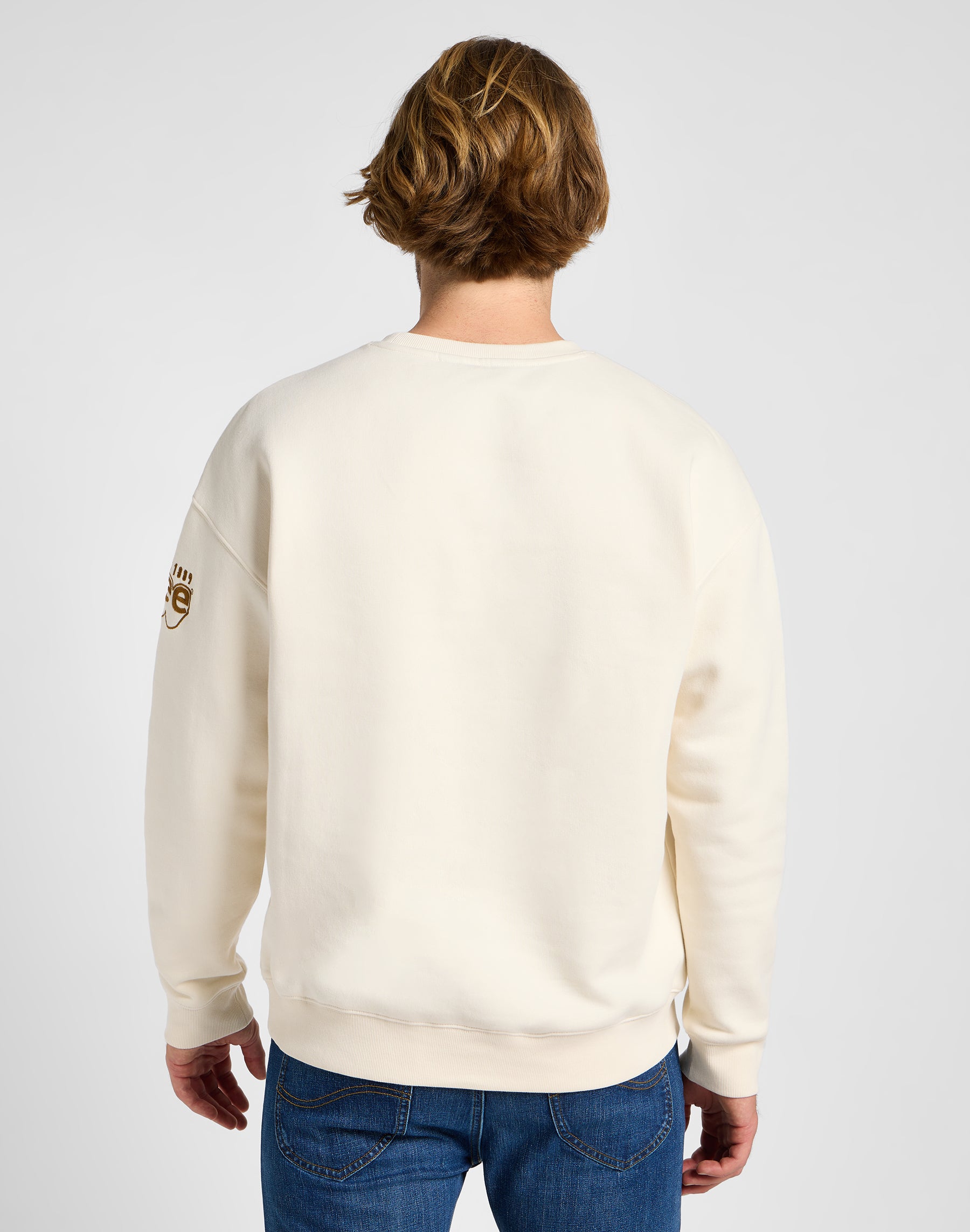 Core Relaxed  Sweater in Ecru Sweatshirts Lee   