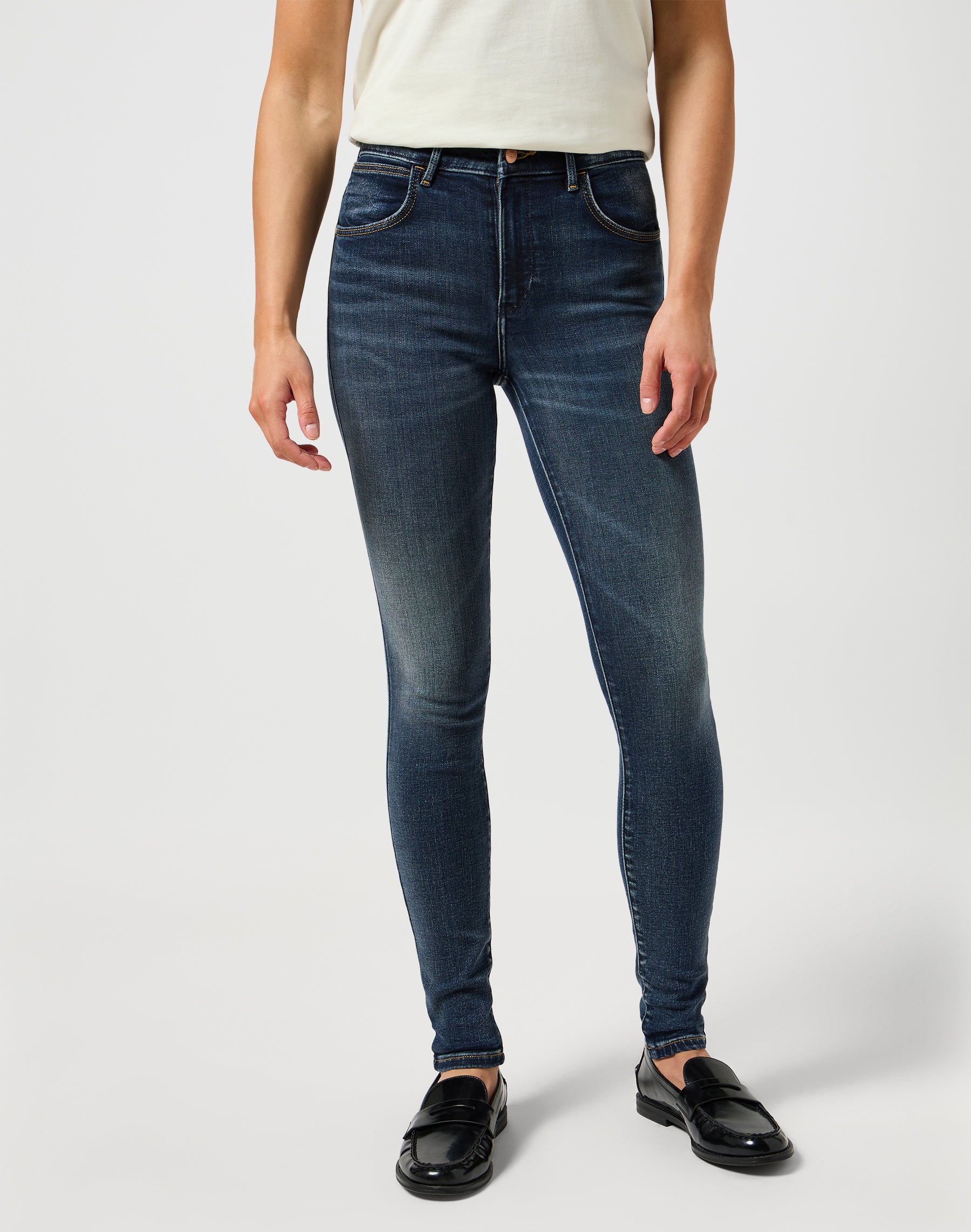 High Skinny in Harmony Blues Jeans Wrangler   