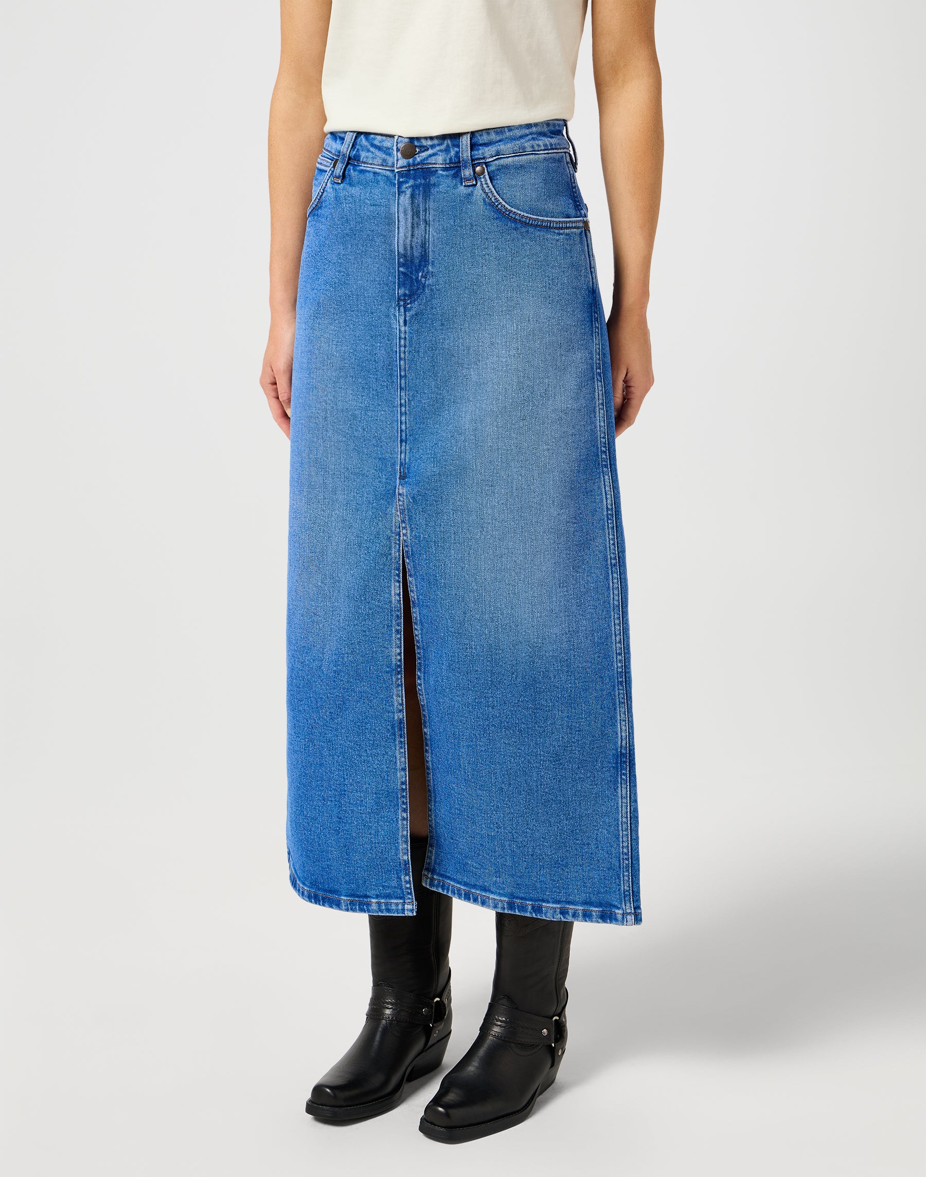 Denim Maxi Skirt in Once Loved Röcke Wrangler   