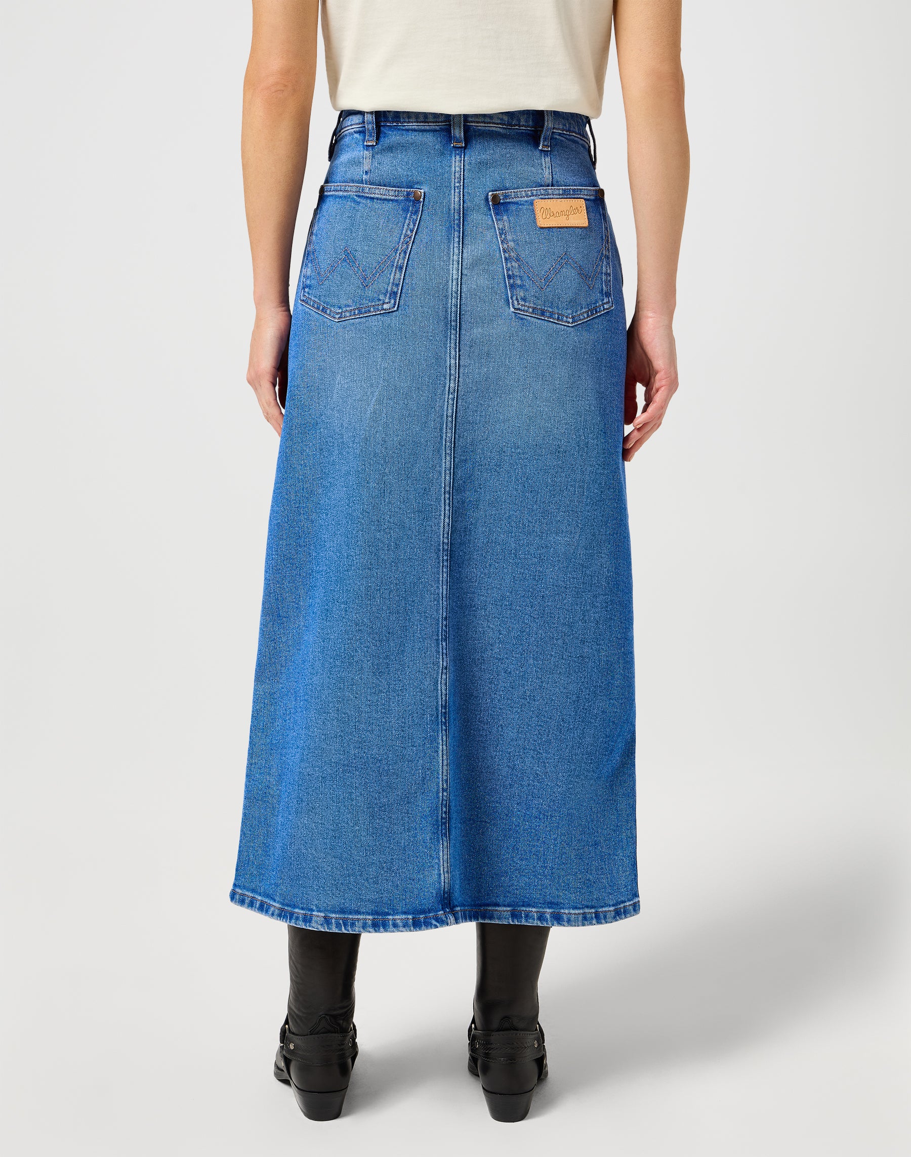 Denim Maxi Skirt in Once Loved Röcke Wrangler   