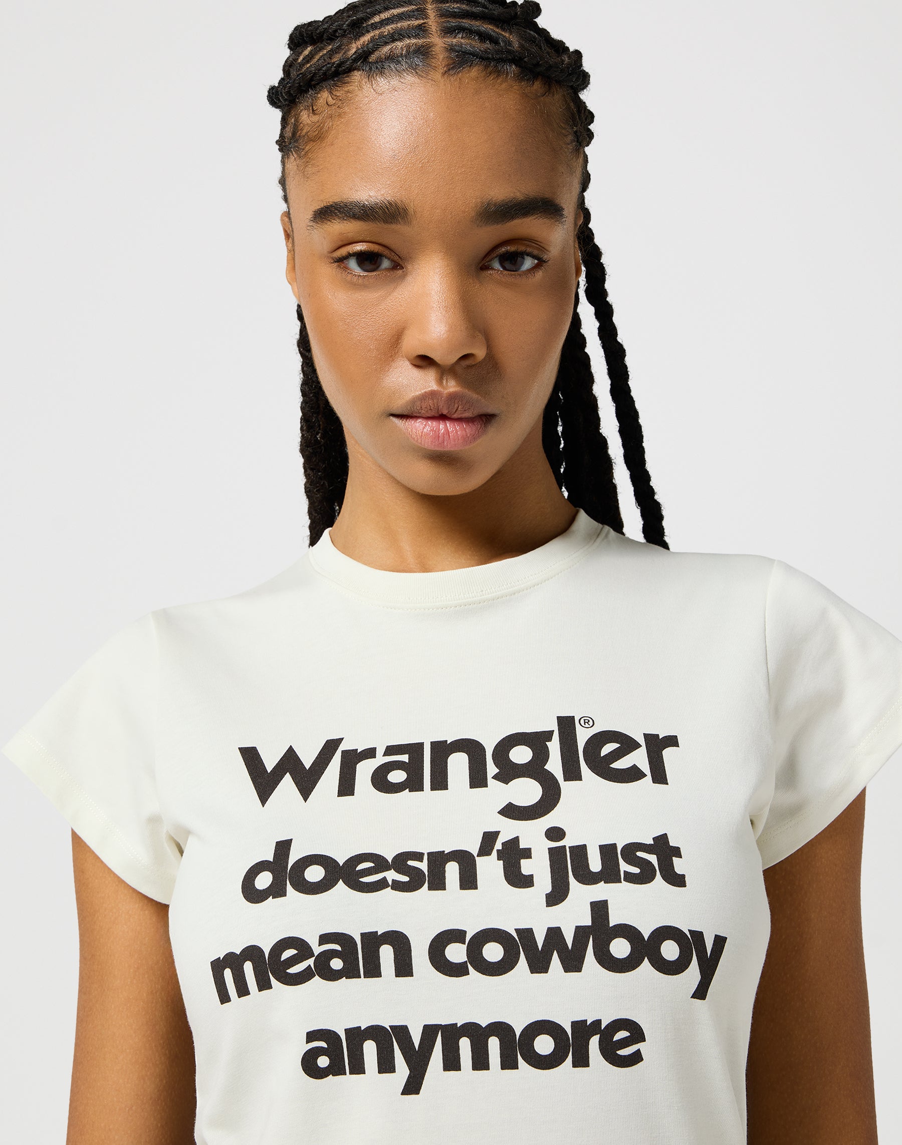 Shrunken Band Tee in Vintage White T-Shirts Wrangler   